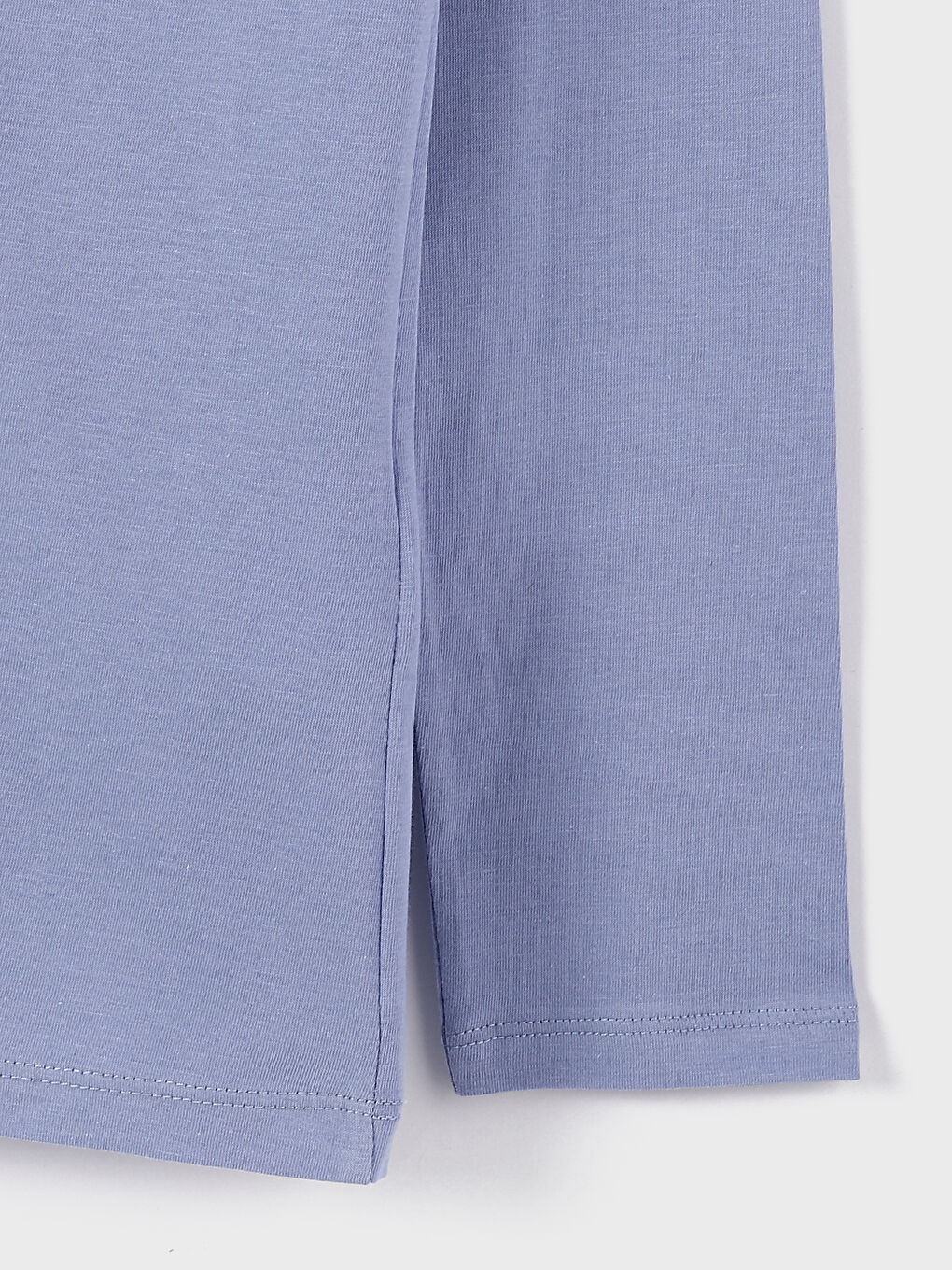 طقم بيجامة كم طويل مطبوع بياقة دائرية للسيدات-4