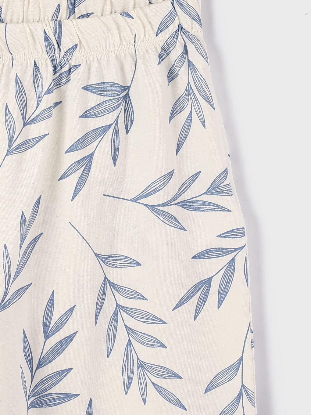 طقم بيجامة كم طويل مطبوع بياقة دائرية للسيدات-7