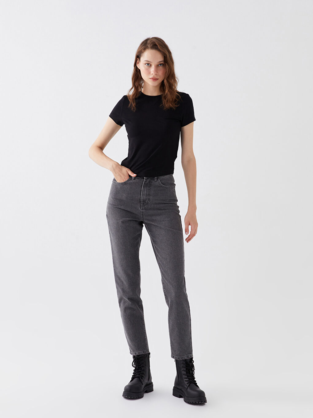 LCW Jeans Farmerke za Žene Mom Fit -W3H946Z8-GRD