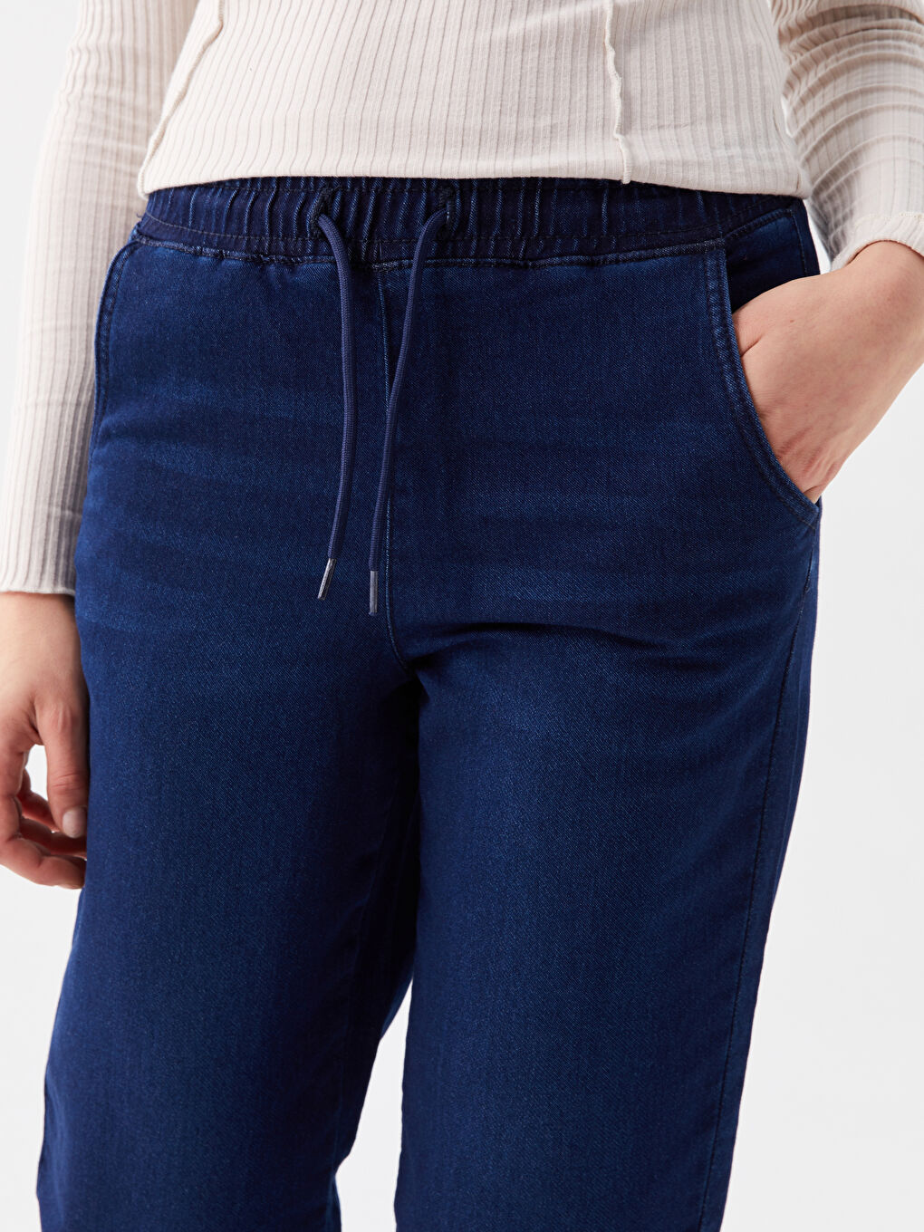 LCW Jeans Elasticated Waist Jogger Women's Jeans -W3H951Z8-507