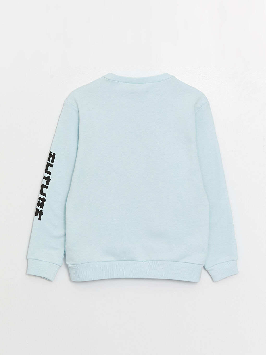 Crew Neck Printed Long Sleeve Boys' Sweatshirt-1