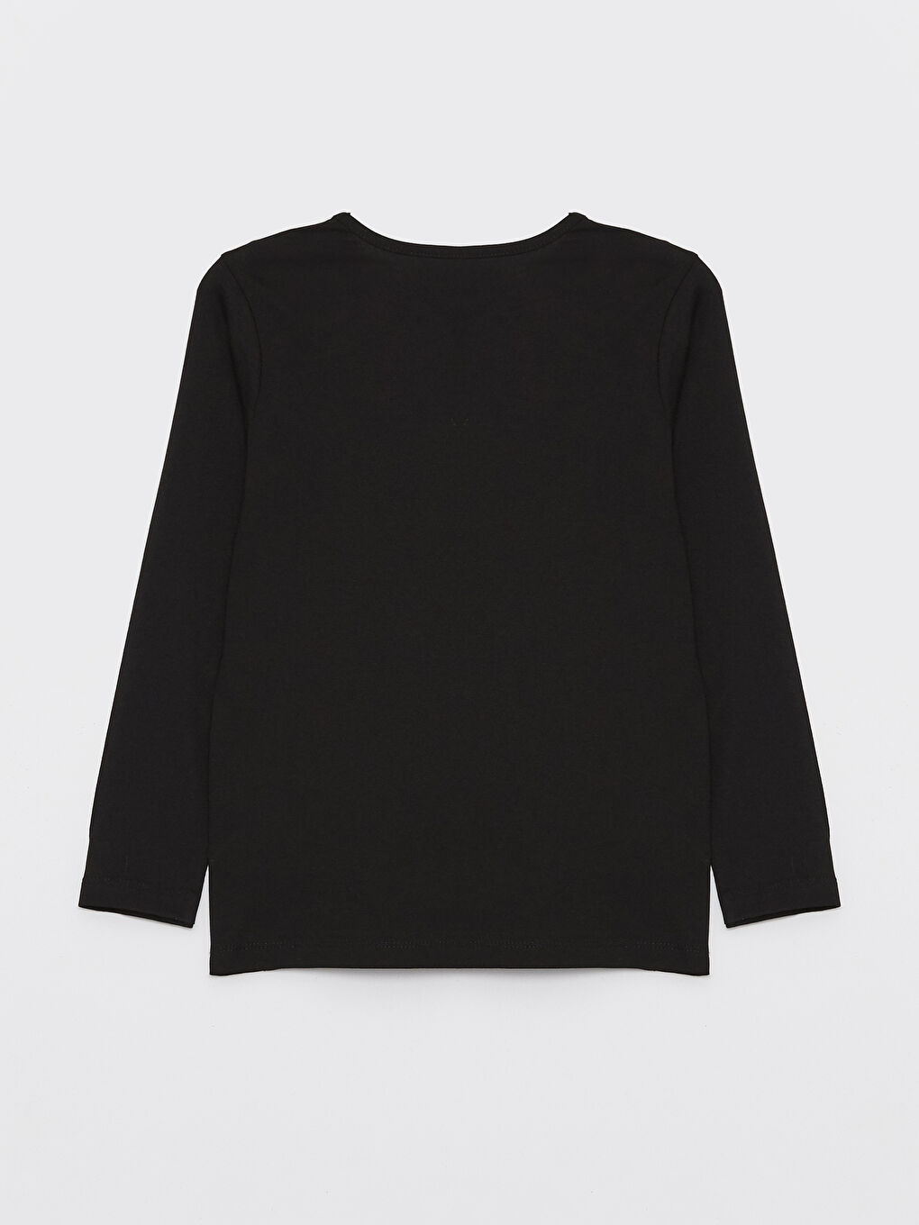 Siyah Bisiklet Yaka Baskılı Uzun Kollu Erkek Çocuk Pijama Takımı-5