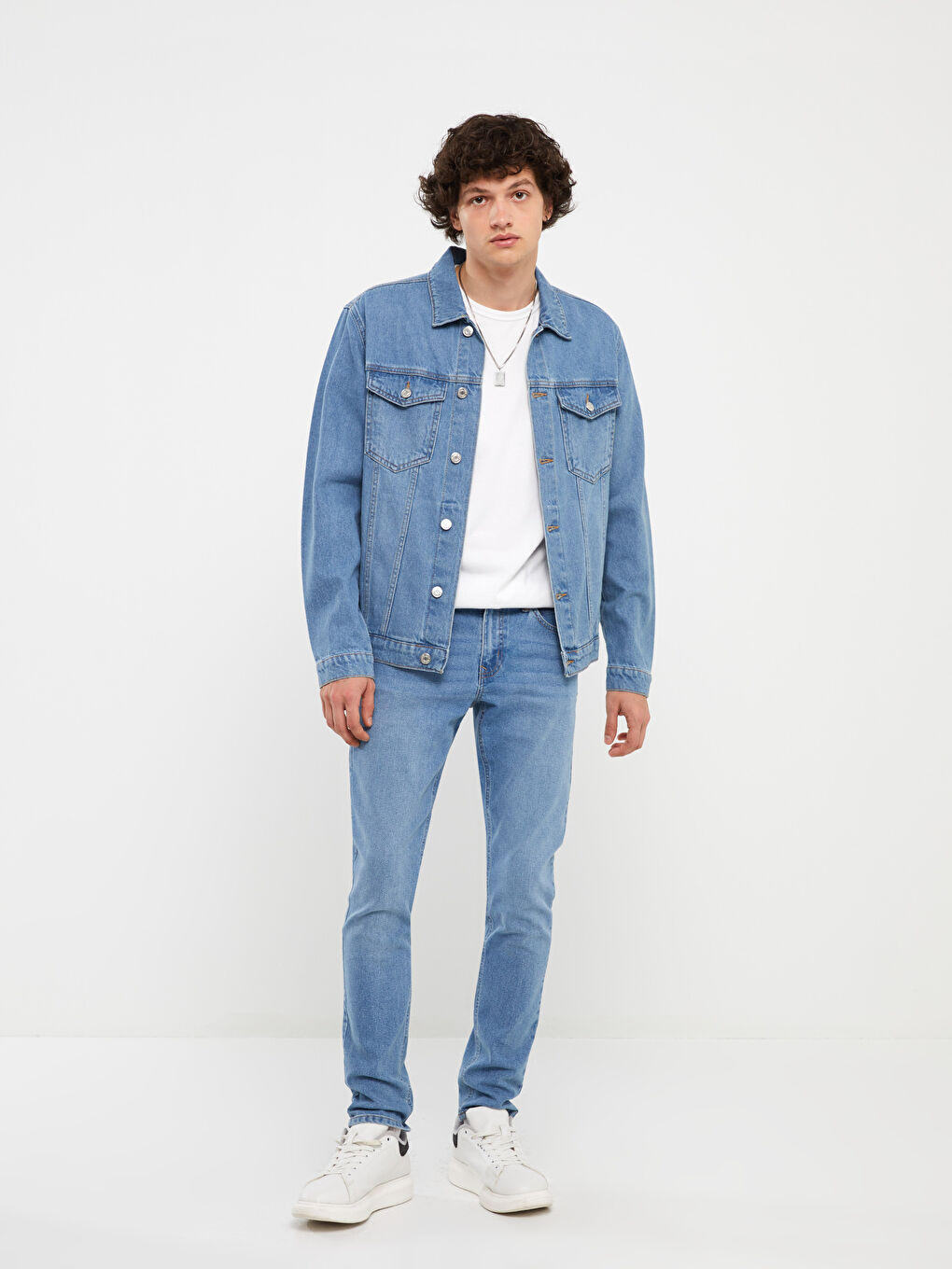 جاكيت جينز رجالي بقصة عادية-2