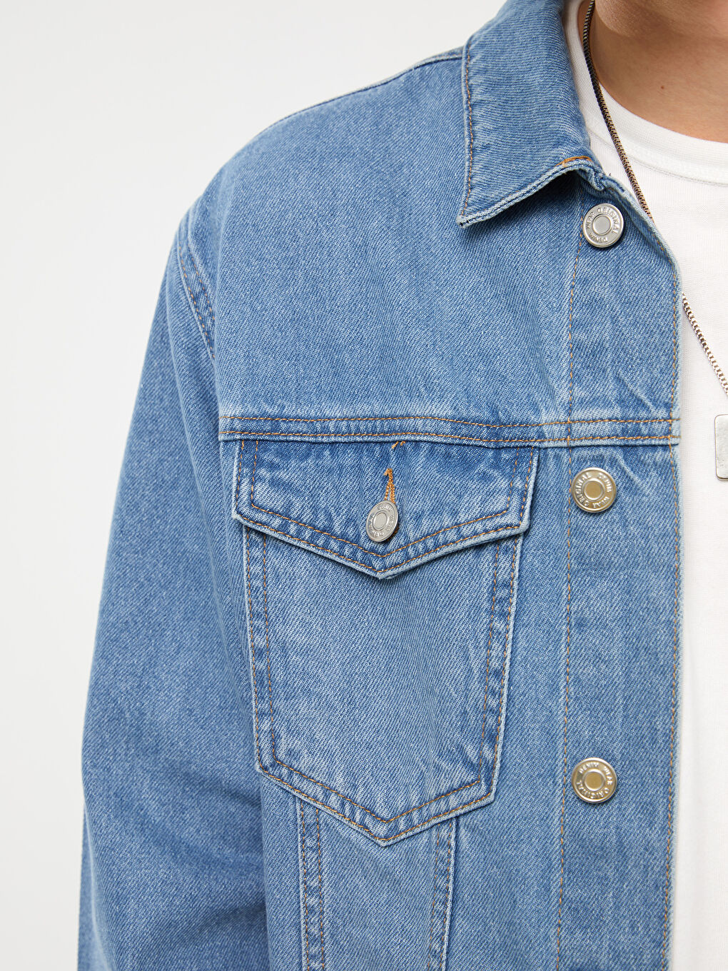 جاكيت جينز رجالي بقصة عادية-3