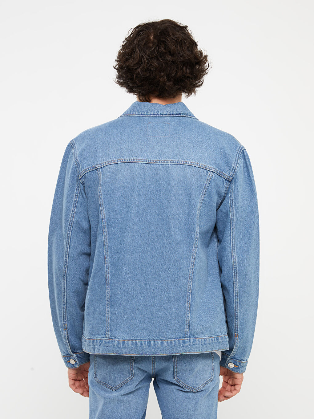 جاكيت جينز رجالي بقصة عادية-4
