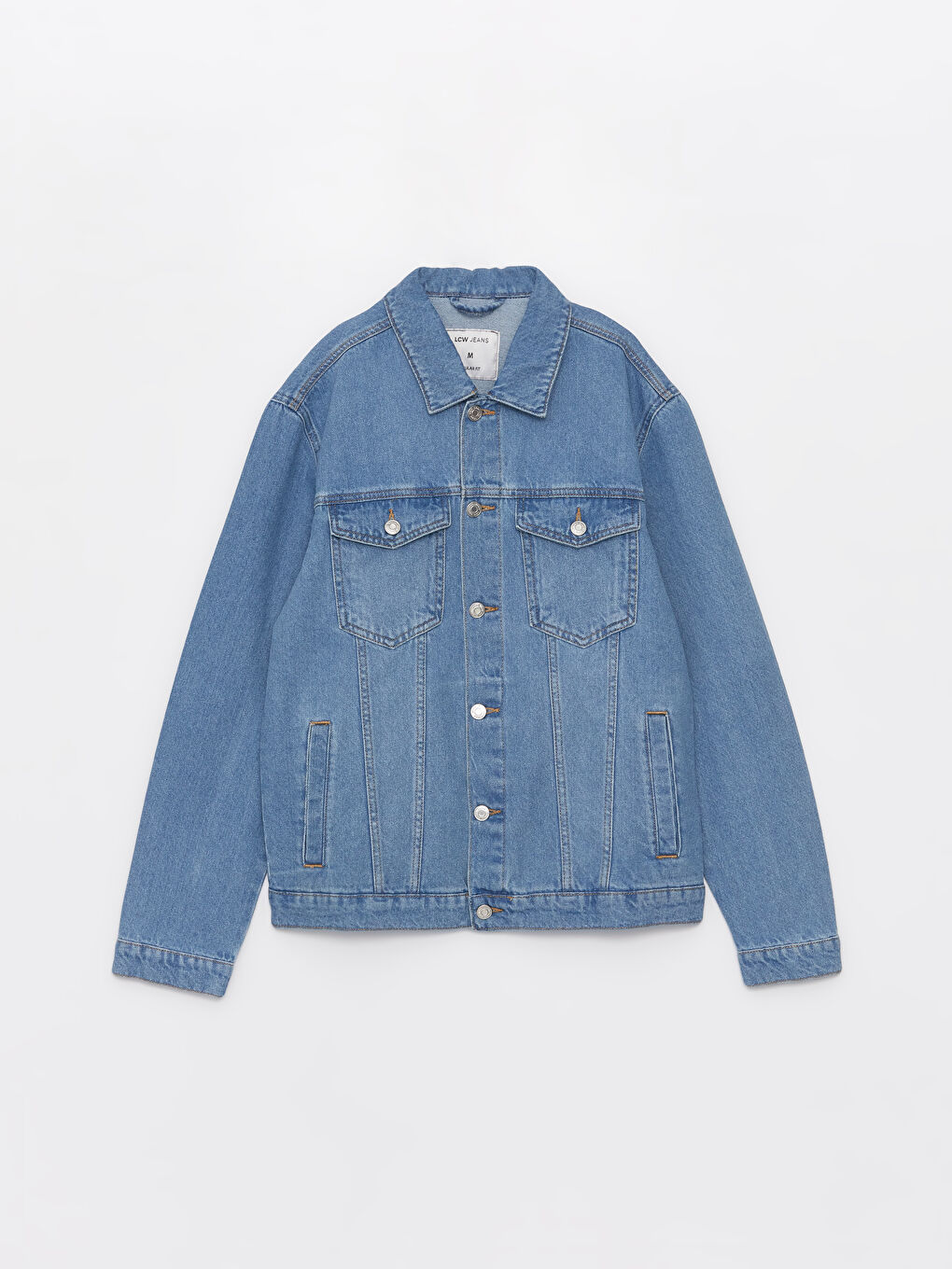 جاكيت جينز رجالي بقصة عادية-5