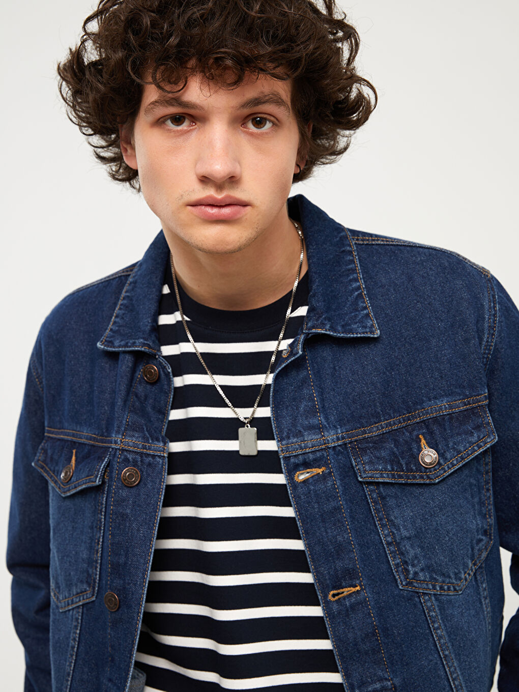 Standard Fit Men's Denim Jacket-1