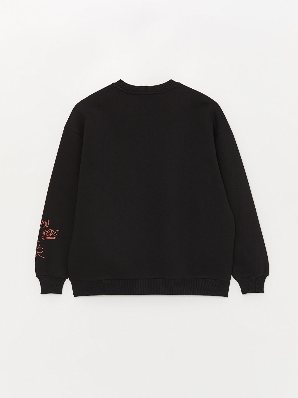 Crew Neck Printed Oversize Women's Thick Sweatshirt-7