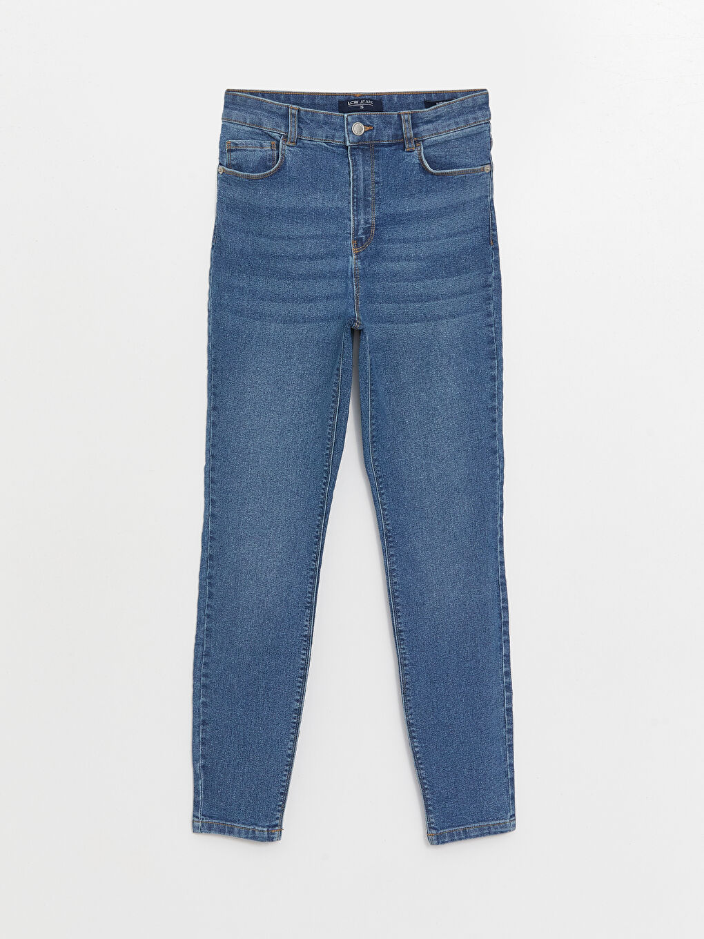 LCW Jeans جینزی ژنانە جۆری سوپەر باریک فیت جوپیته‌ر -W3HB22Z8-507