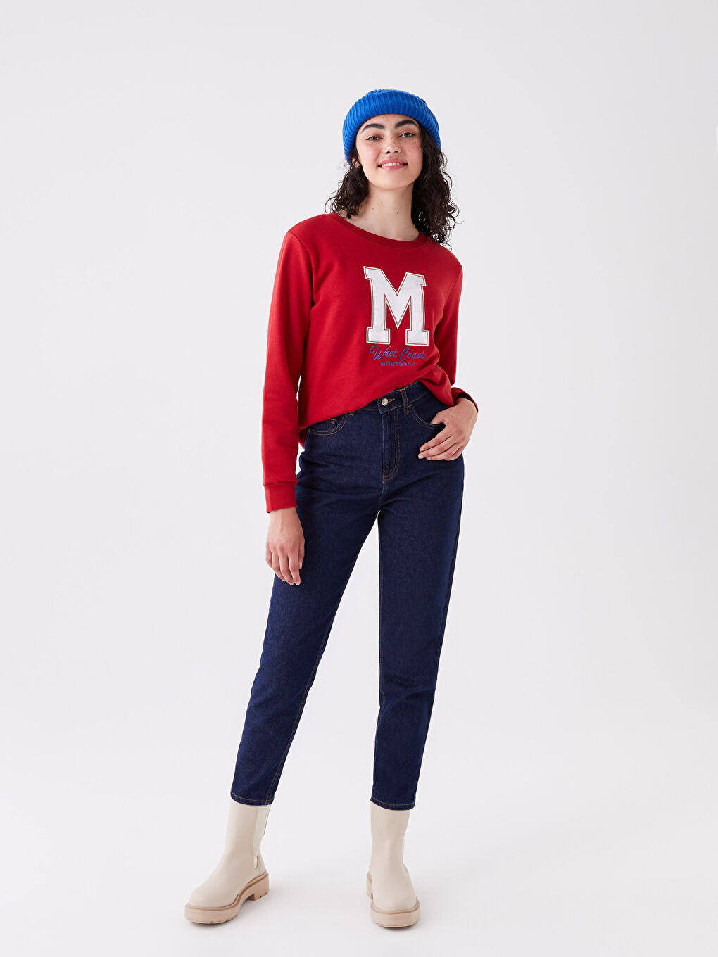 Mom Fit Women's Jeans -W3HB27Z8-309