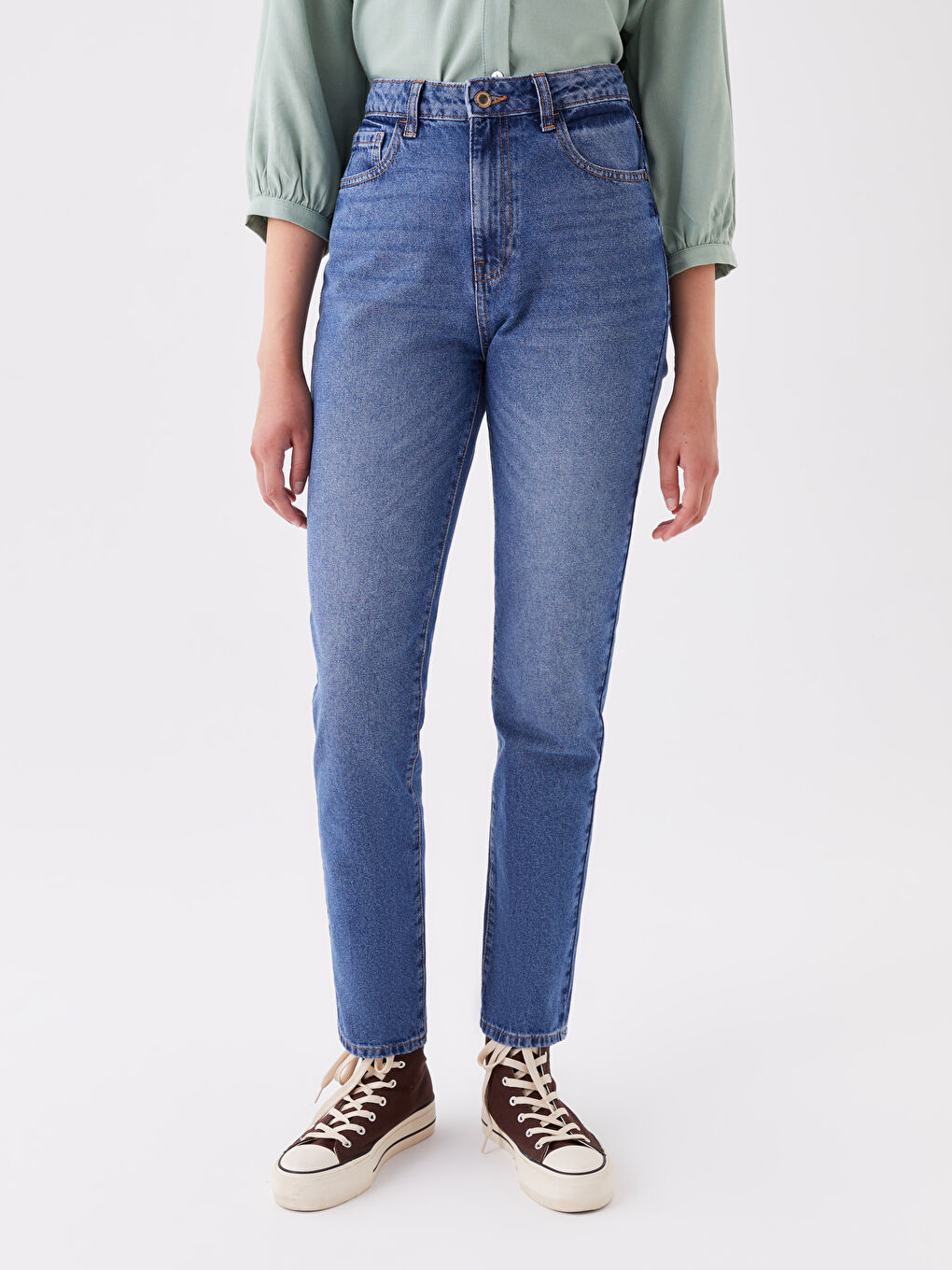 LCW Jeans Straight Fit Women's Jeans -W3HB32Z8-309