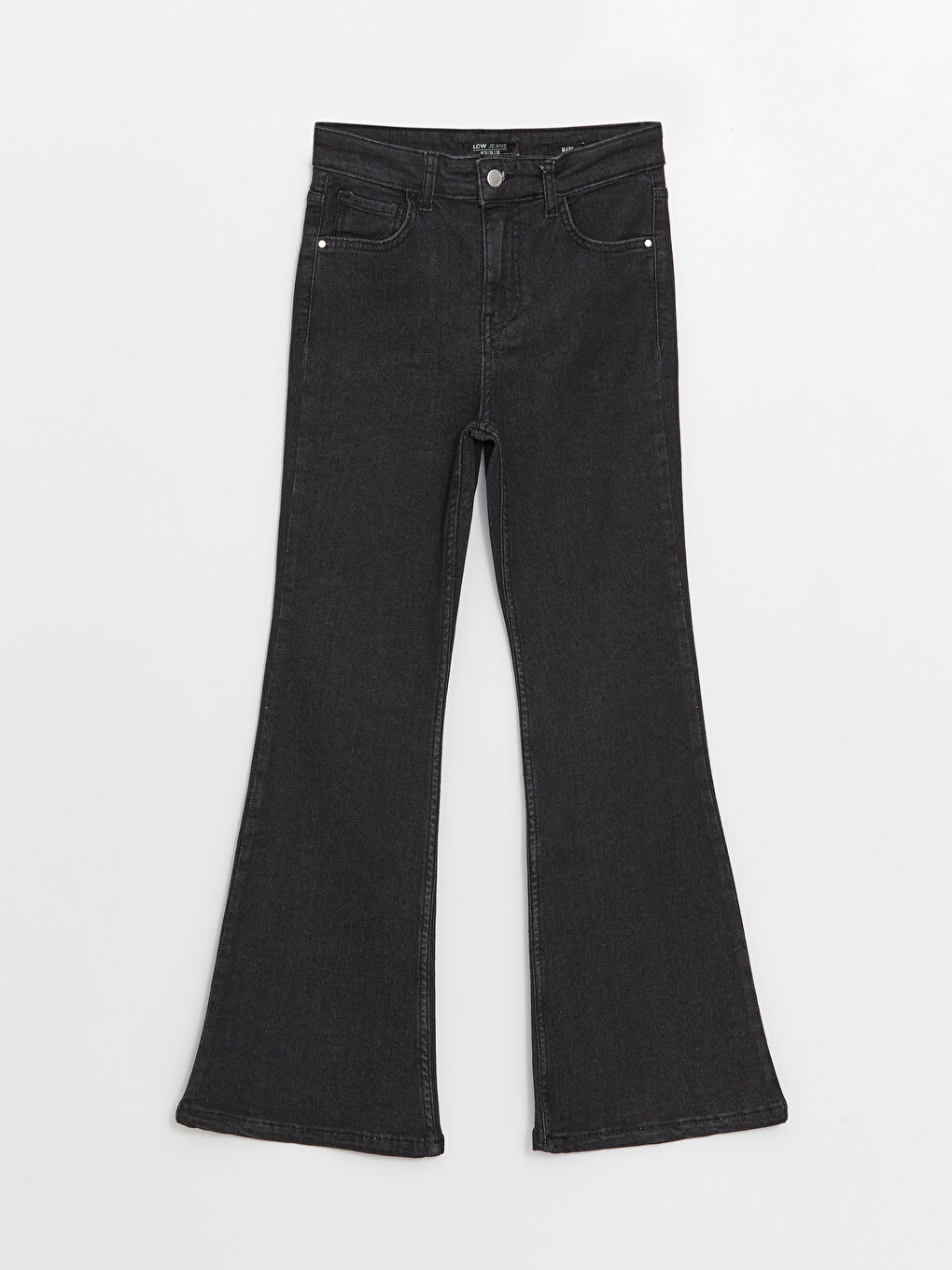Siyah Mars Flare Kadın Jean Pantolon-4
