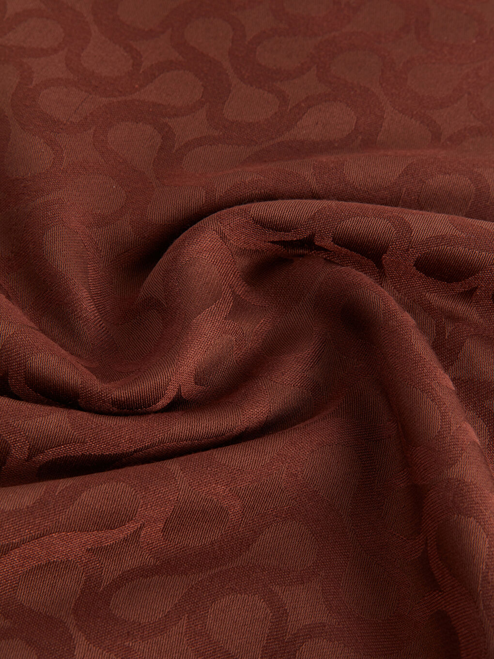 Kahverengi Desenli Kadın Şal-2