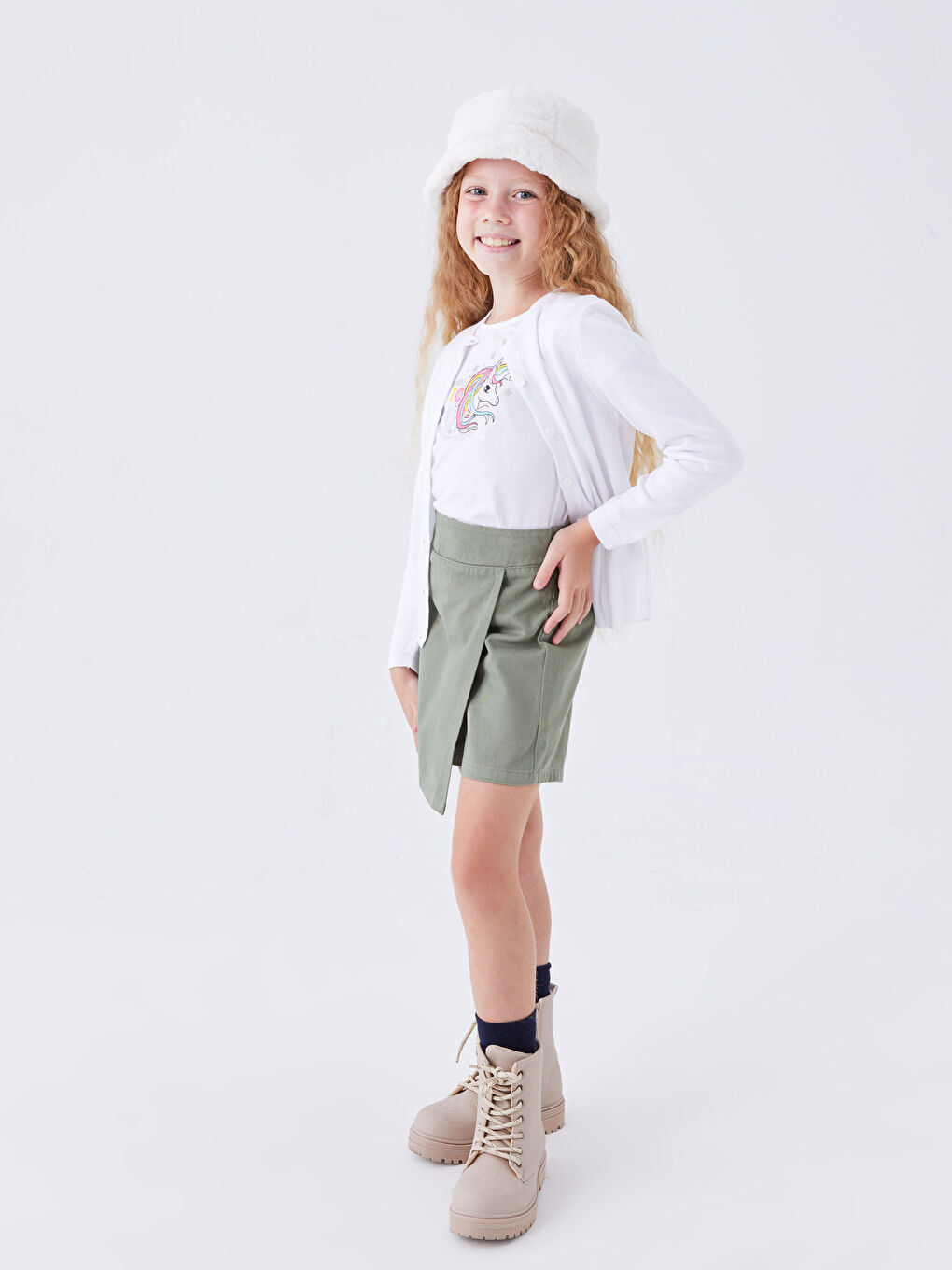 Haki Hem Rahat Hem Havalı Şort Eteğim