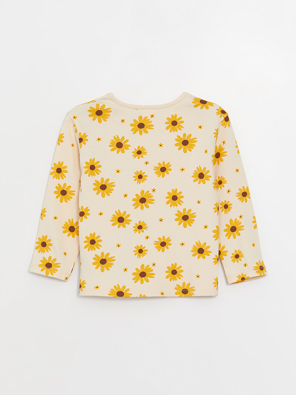 Crew Neck Long Sleeve Printed Baby Girl T-Shirt, Pack of 3-9