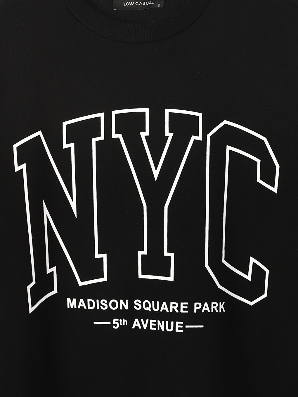 Crew Neck Printed Oversize Women's Thick Sweatshirt-2