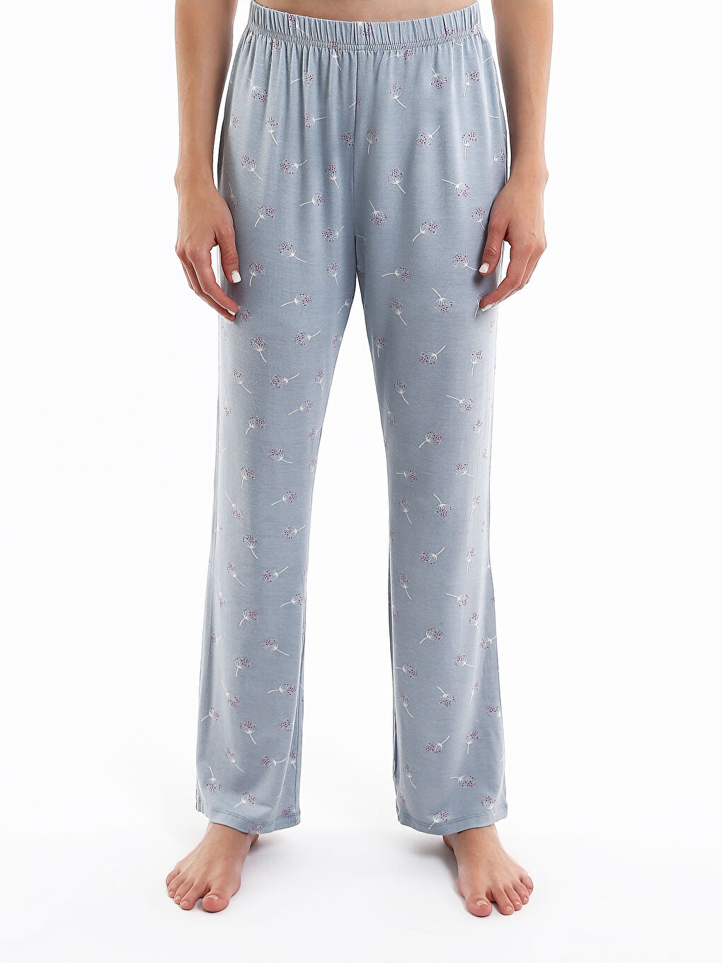 Elasticated Waist Patterned Women's Pyjama Bottoms-1