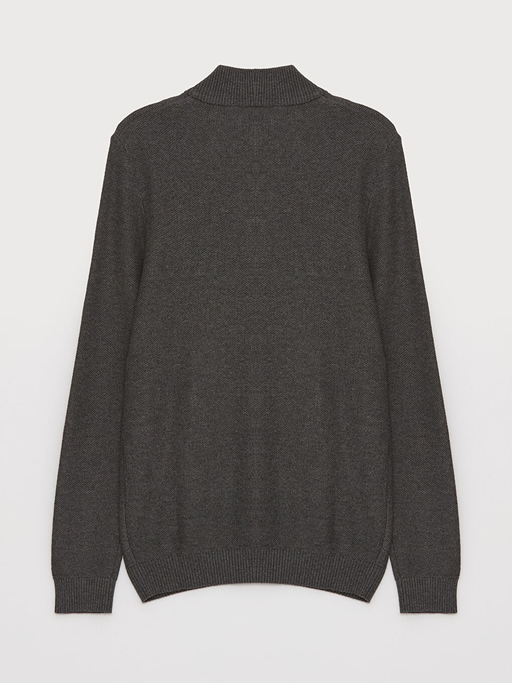 Funnel Neck Long Sleeve Men's Knitwear Sweater-6