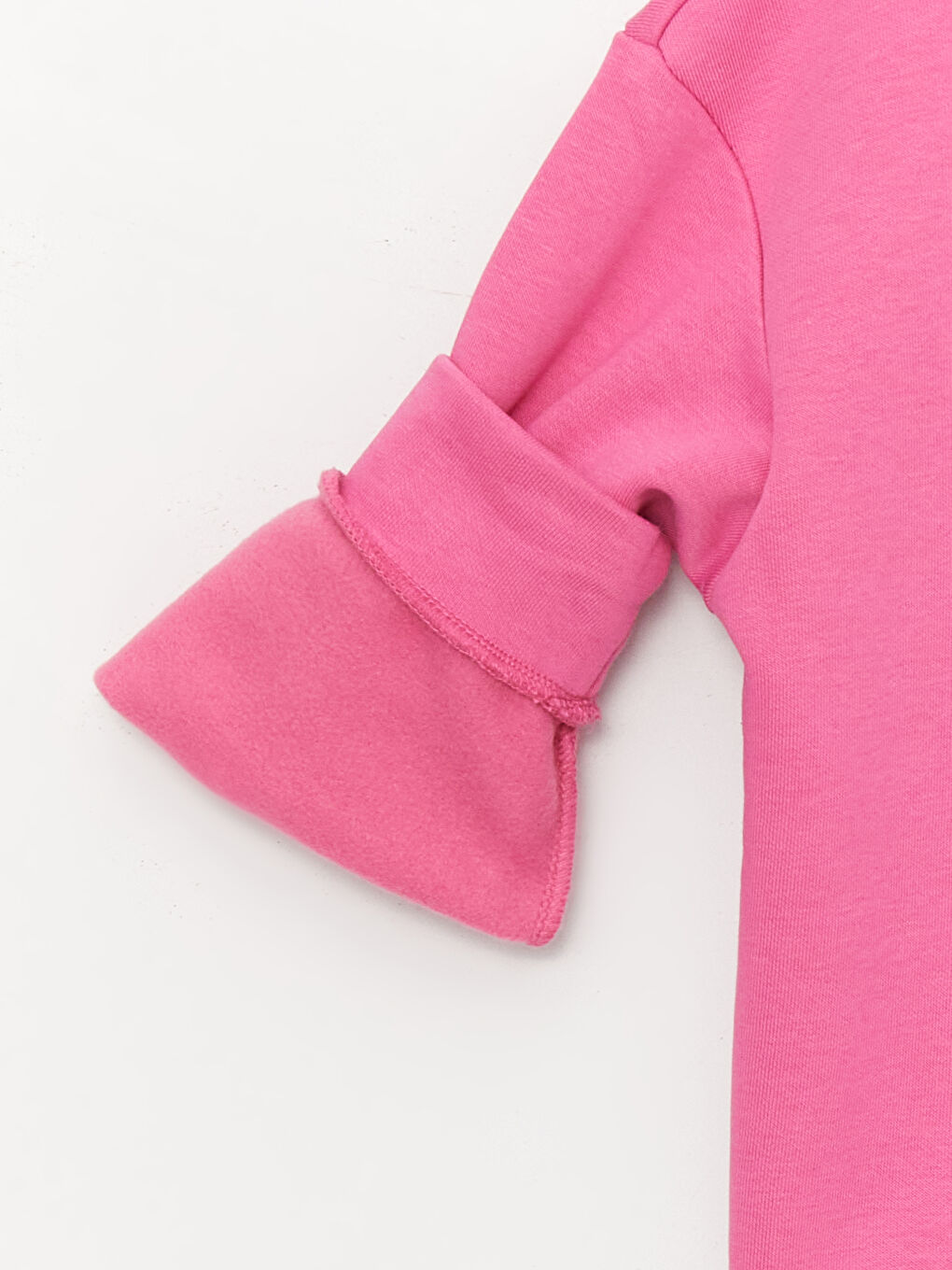 Pembe Bisiklet Yaka Baskılı Uzun Kollu Kız Çocuk Sweatshirt-6