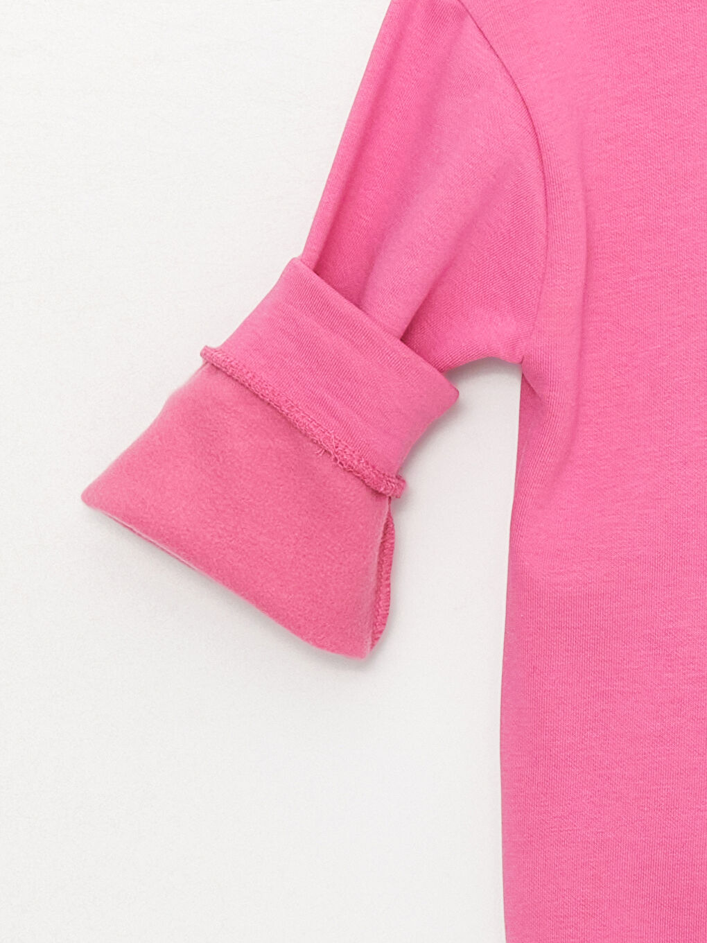 Pembe Bisiklet Yaka Baskılı Uzun Kollu Kız Çocuk Sweatshirt-4