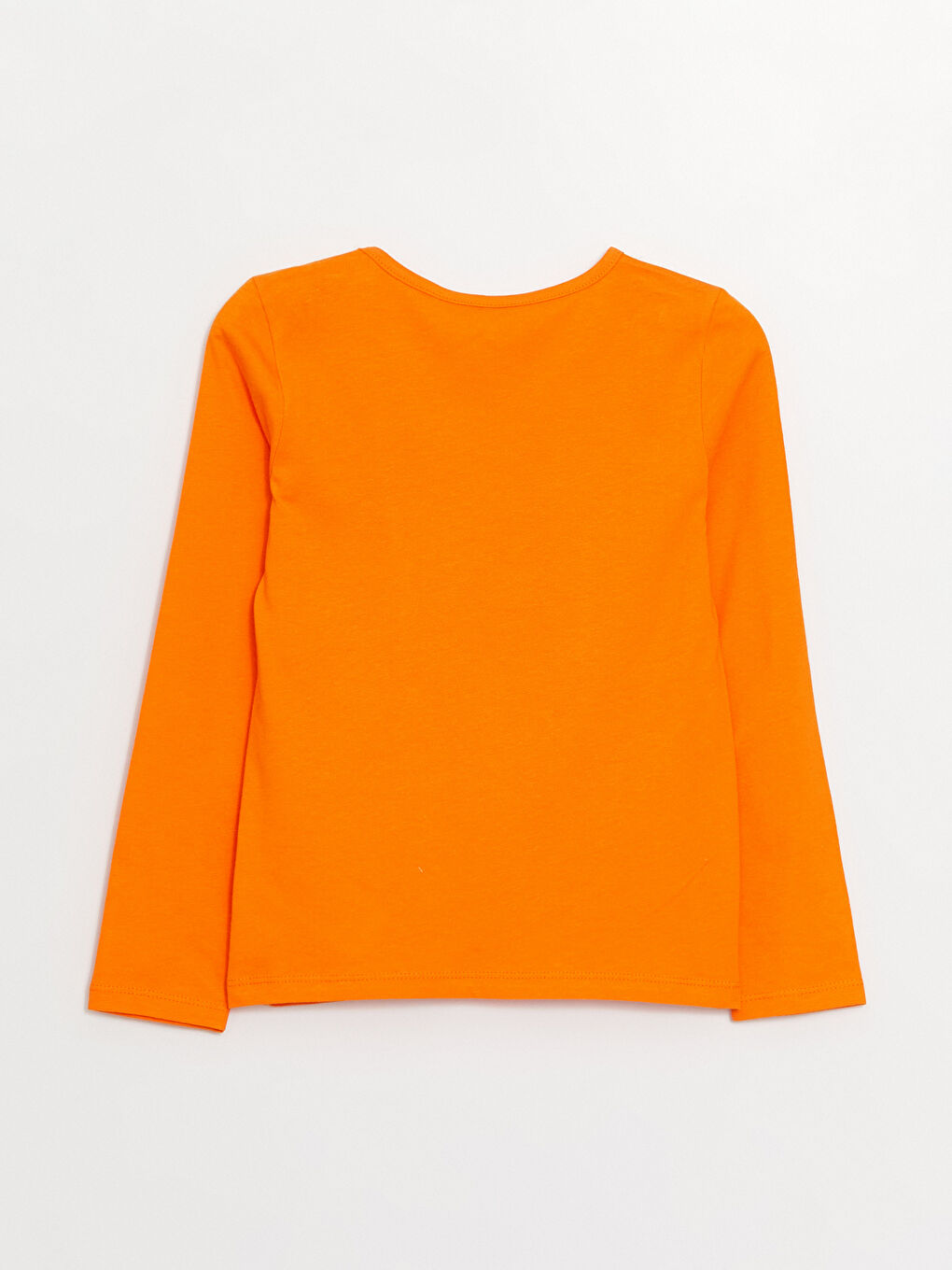 Crew Neck Printed Long Sleeve Girls' T-Shirt-6