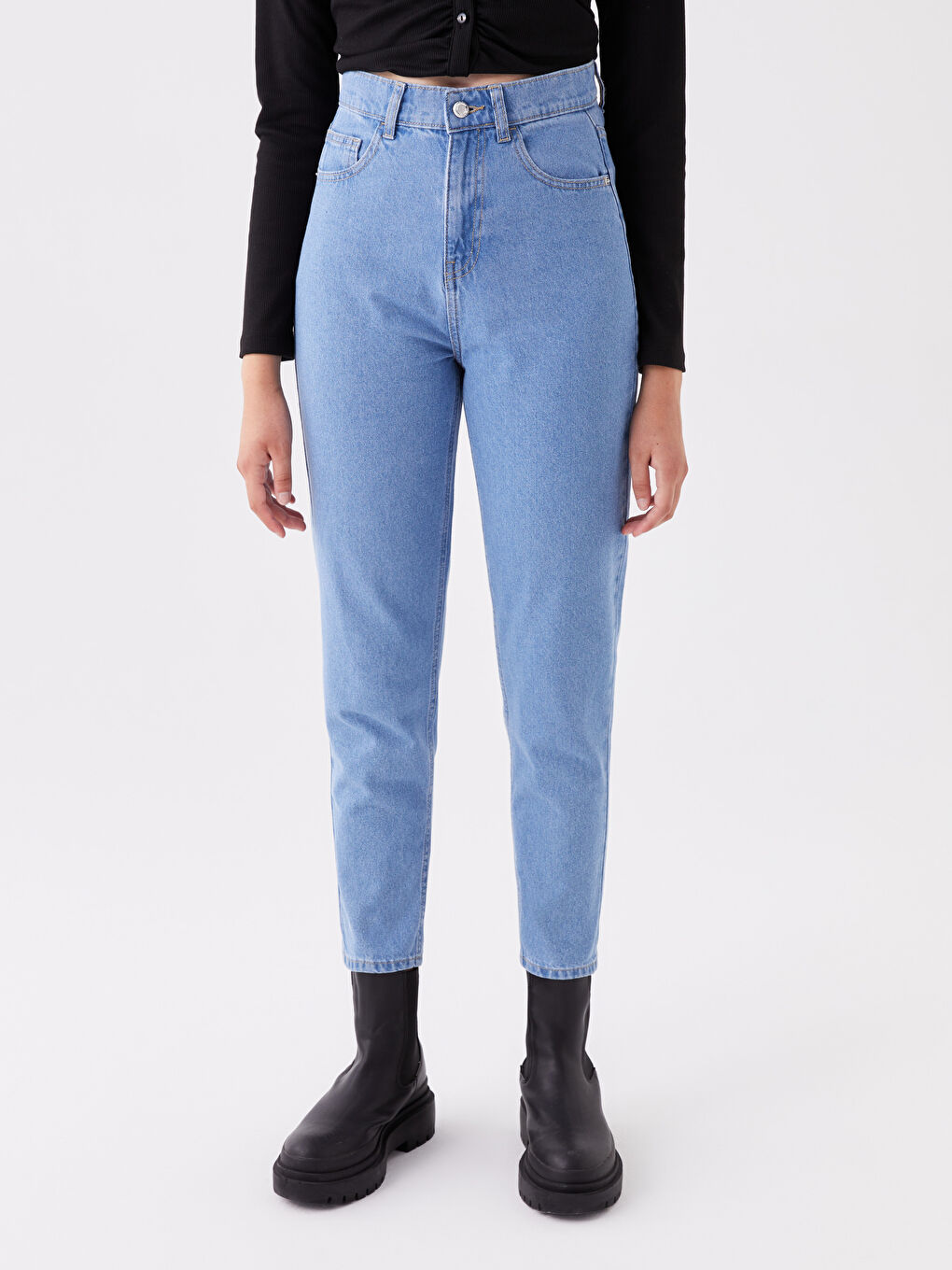 LCW Jeans Mom Fit Women's Jeans -W3HE14Z8-311