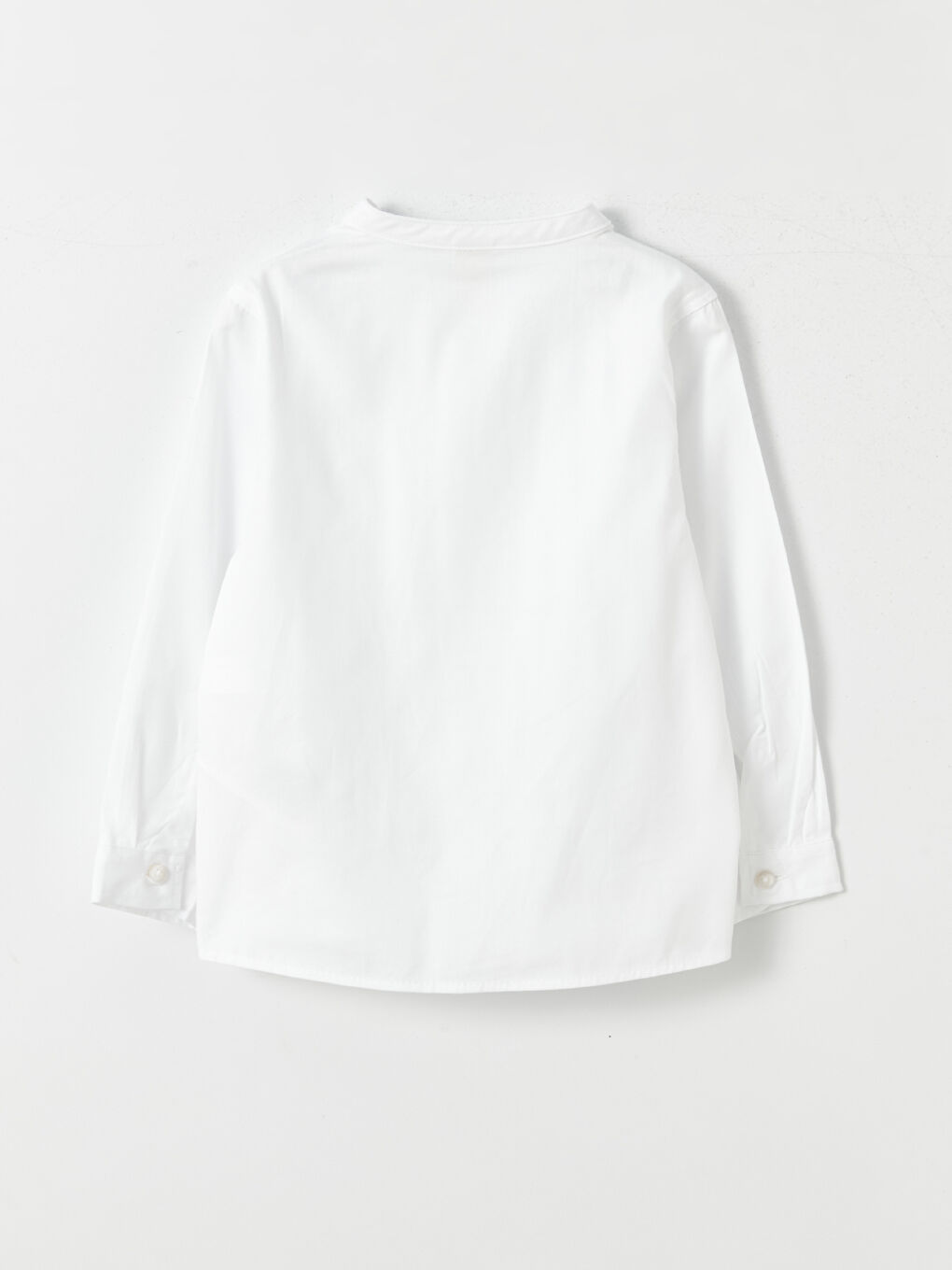 Beyaz Hakim Yaka Uzun Kollu Erkek Bebek Gömlek ve Pantolon-2