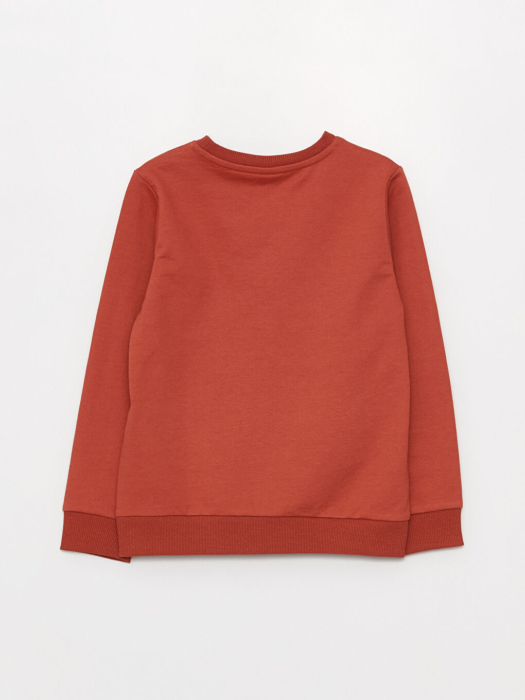 Turuncu Bisiklet Yaka Baskılı Uzun Kollu Erkek Çocuk Sweatshirt-2