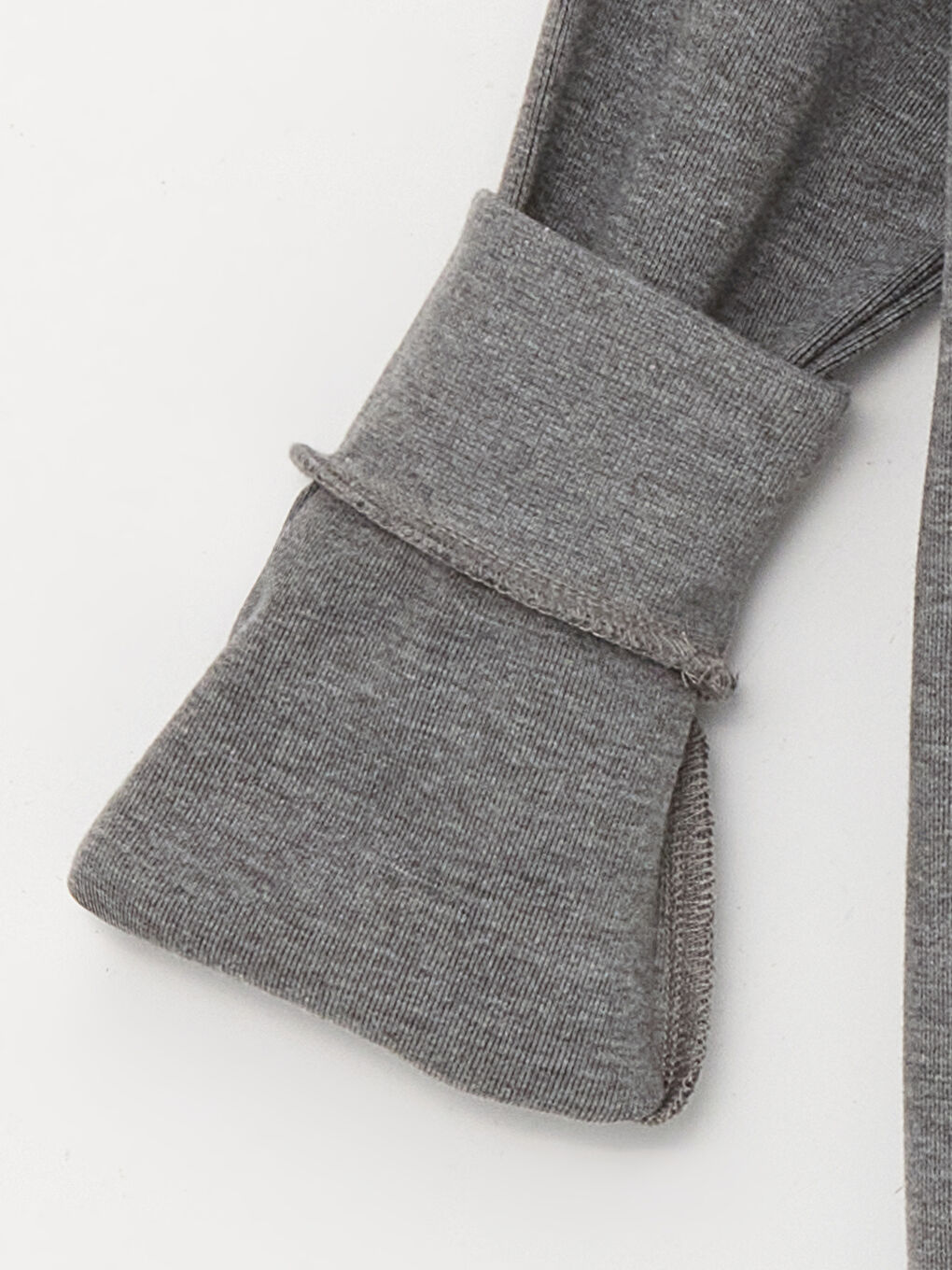 Gri Bisiklet Yaka Baskılı Uzun Kollu Erkek Çocuk Sweatshirt-3