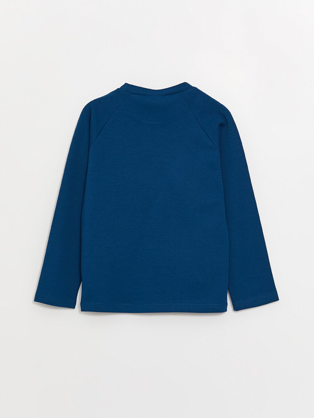 Mavi Bisiklet Yaka Basic Uzun Kollu Erkek Çocuk Tişört-5