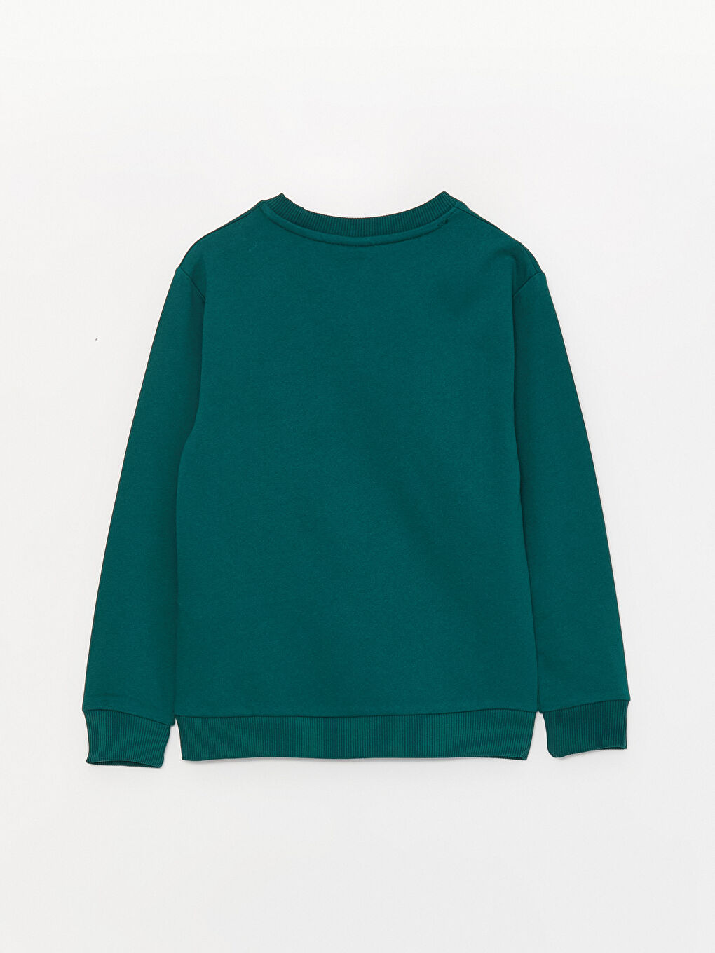 LCW Kids Koyu Yeşil Bisiklet Yaka Baskılı Uzun Kollu Erkek Çocuk Sweatshirt - 4