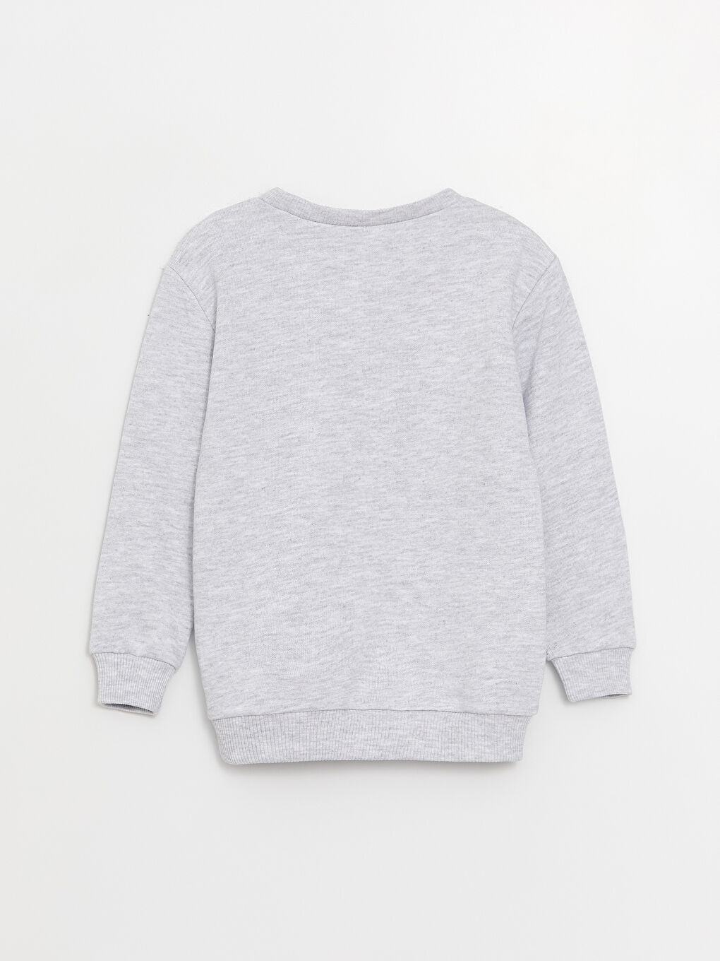 Beyaz Bisiklet Yaka Uzun Kollu Baskılı Erkek Bebek Sweatshirt-1