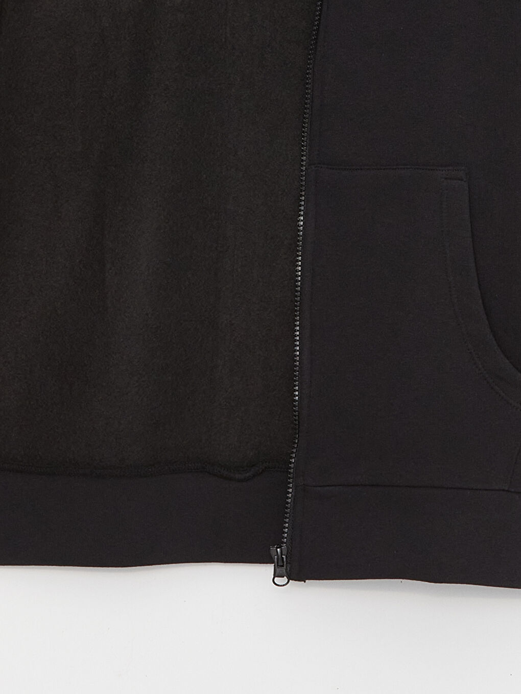 Xside Active Yeni Siyah Kapüşonlu Oversize Kadın Fermuarlı Sweatshirt - 6