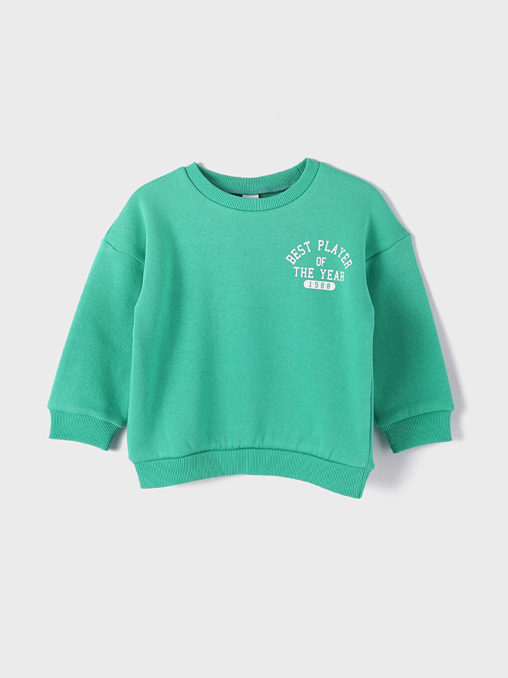 Crew Neck Printed Baby Boys' Sweatshirt and Tracksuit Bottom 2 Pack-1