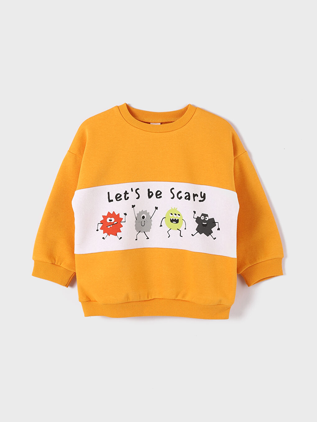 Crew Neck Printed Baby Boys' Sweatshirt and Tracksuit Bottom 2 Pack-1