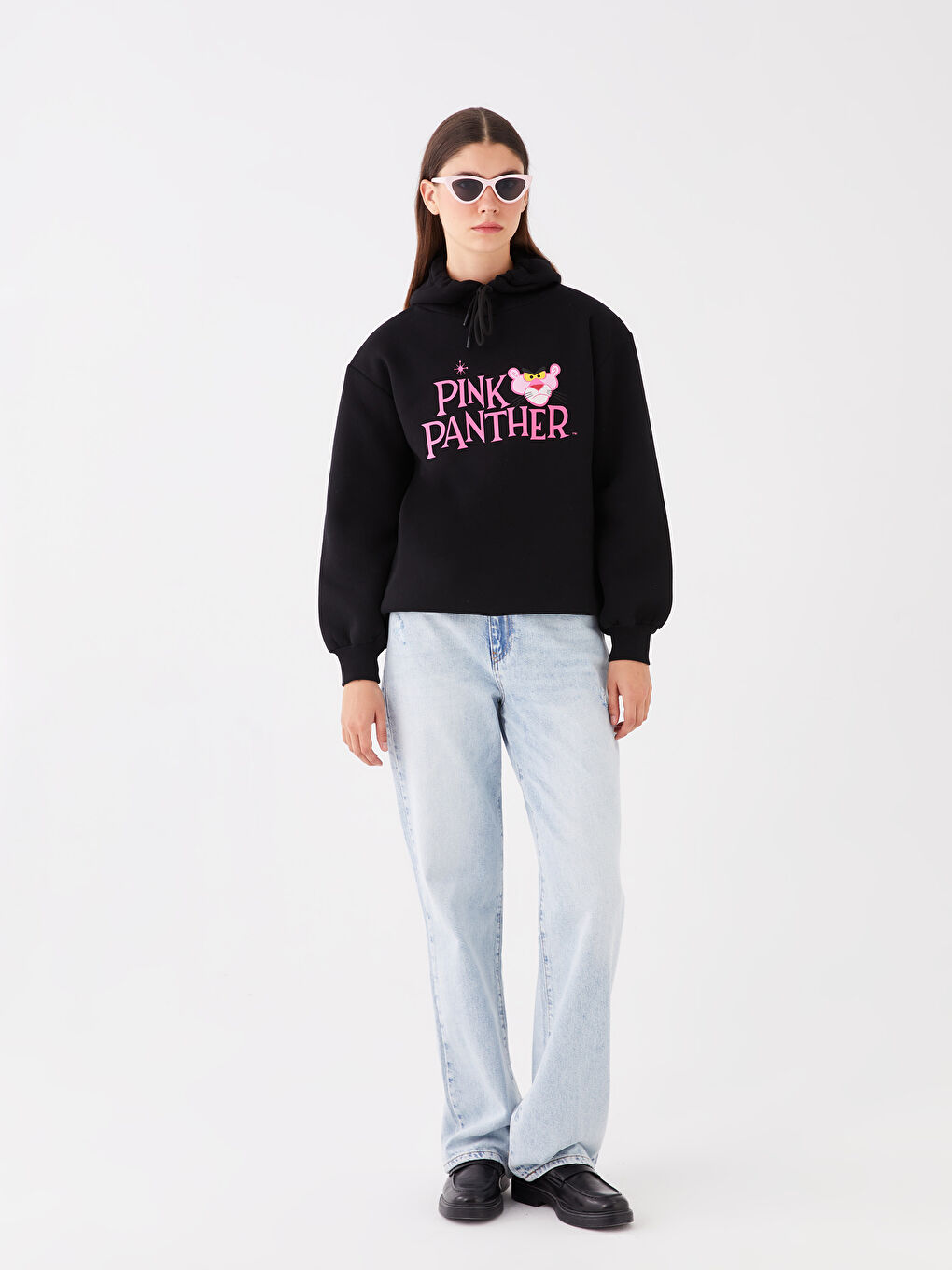 Mavi Yüksek Bel Straight Fit Kadın Jean Pantolon-1