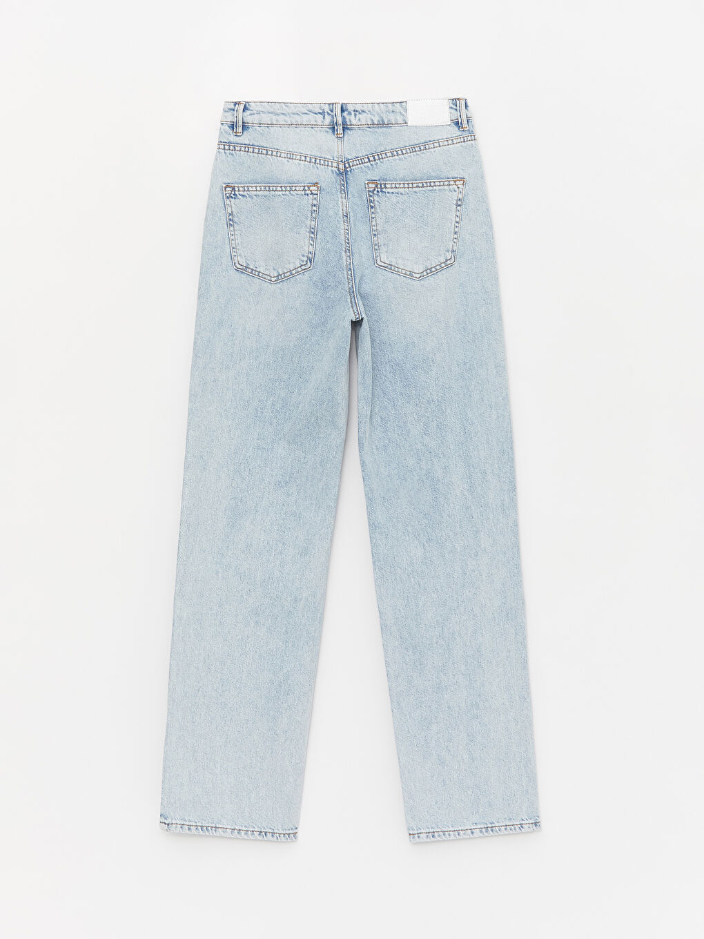 Mavi Yüksek Bel Straight Fit Kadın Jean Pantolon-6