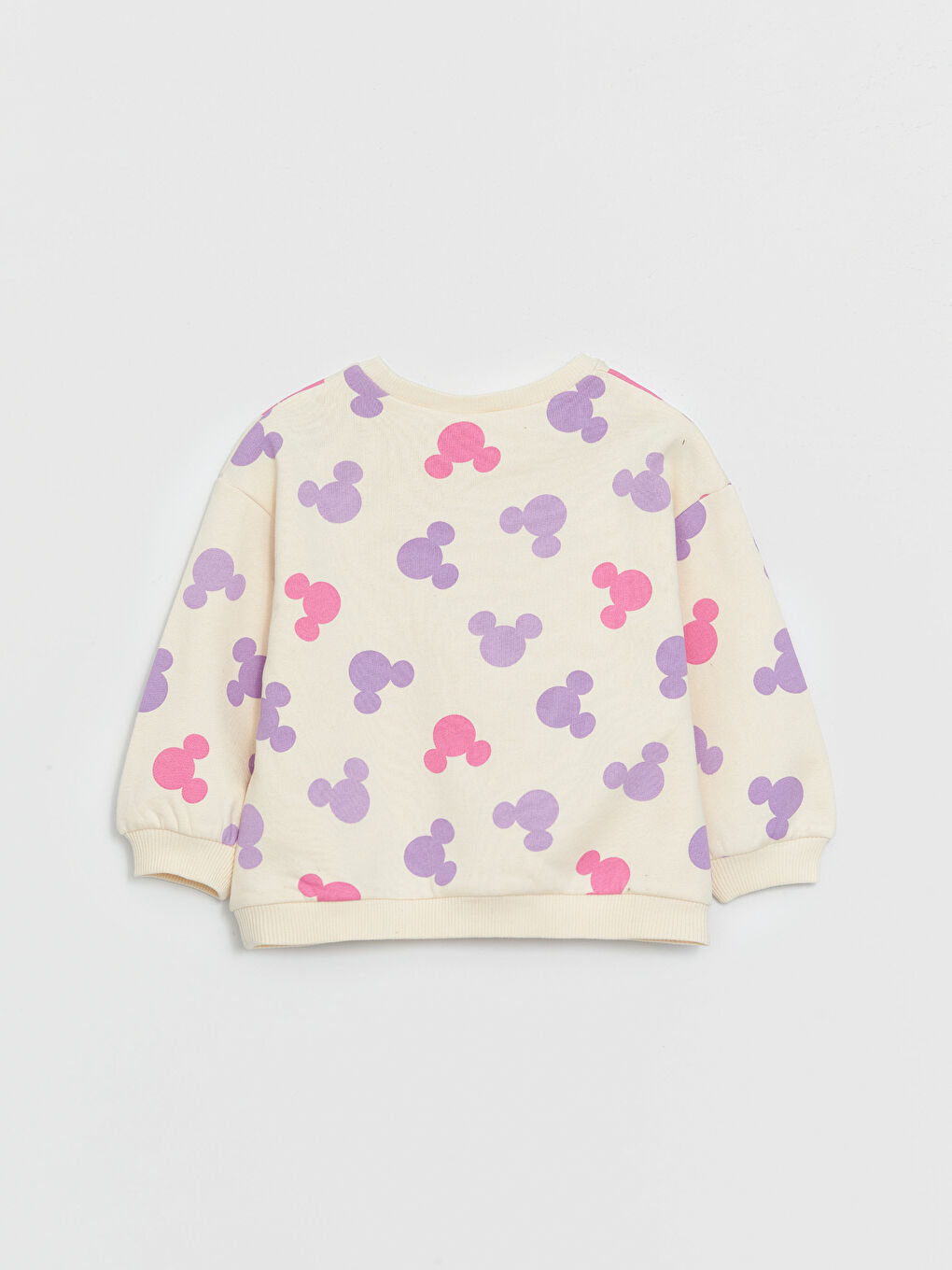 Crew Neck Long Sleeve Minnie Mouse Printed Baby Girls' Sweatshirt and Tights 2 Pack Set-4