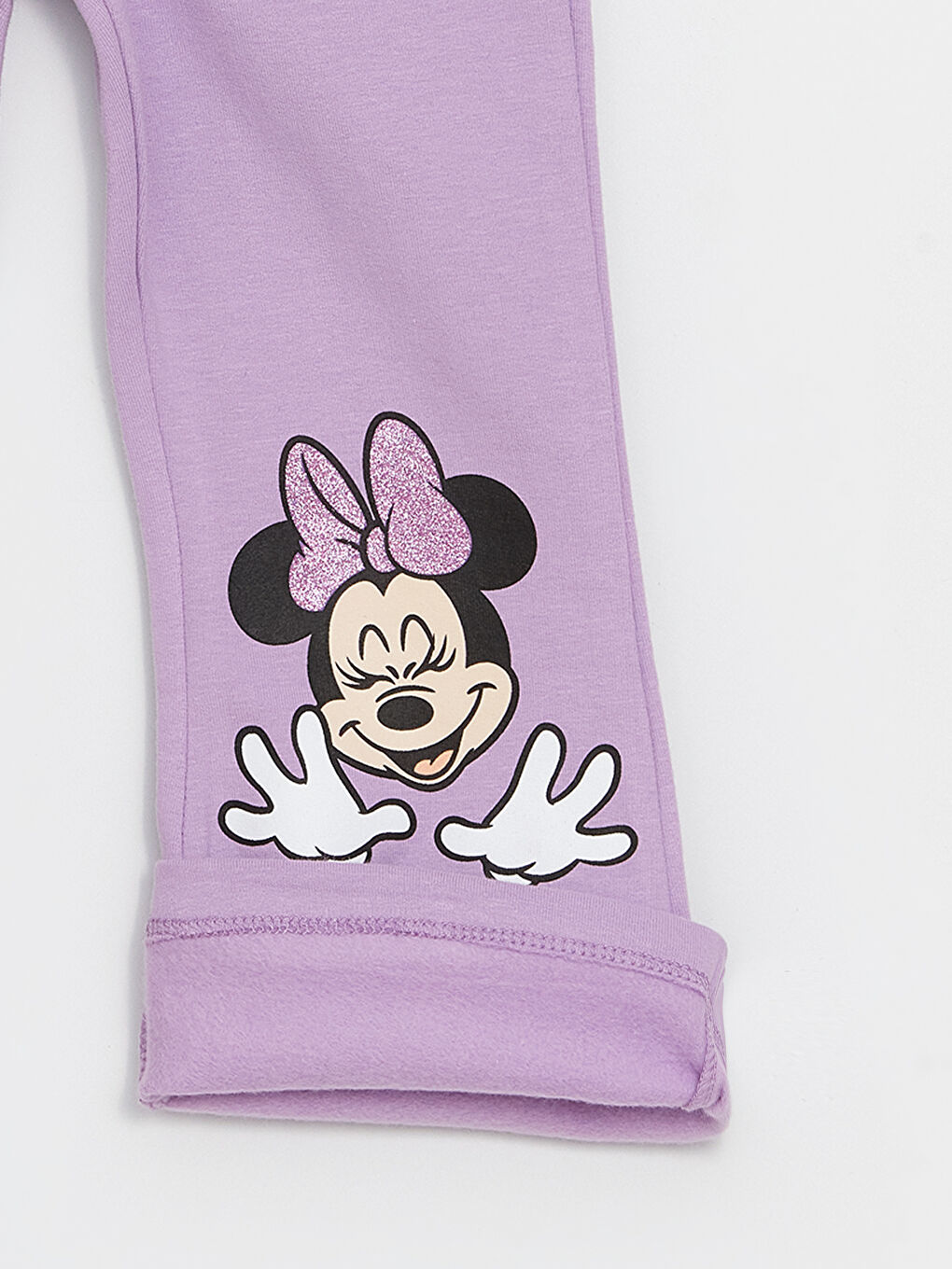 Crew Neck Long Sleeve Minnie Mouse Printed Baby Girls' Sweatshirt and Tights 2 Pack Set-5