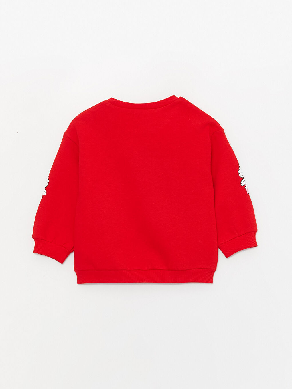 Crew Neck Long Sleeve Minnie Mouse Printed Baby Girls' Sweatshirt-2