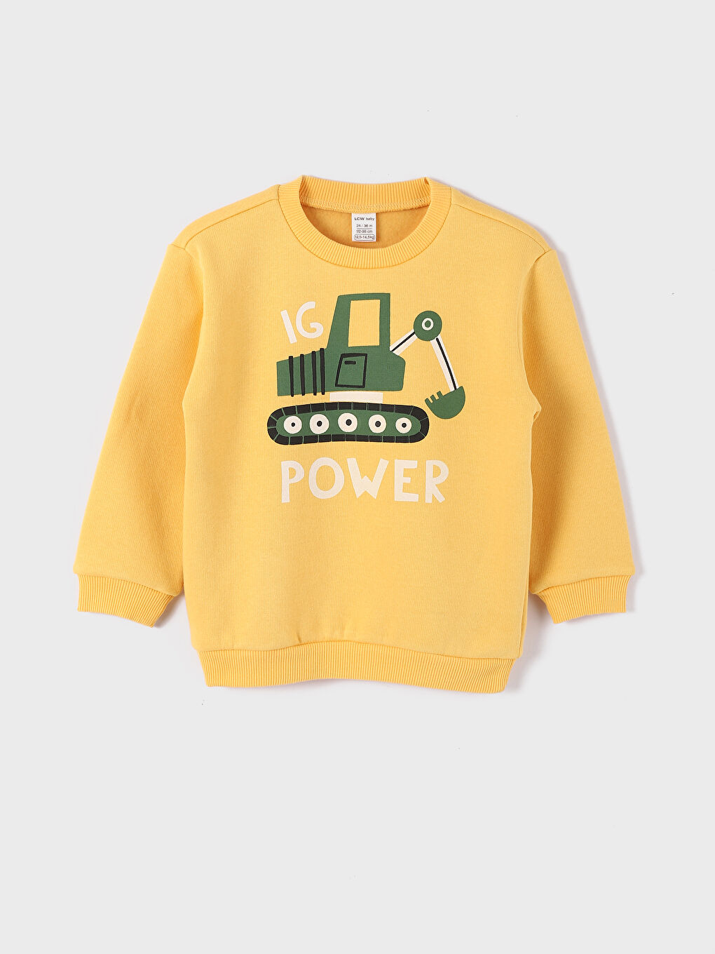 سويت شيرت بياقة دائرية مطبوع و بنطلون رياضي للأولاد الرضع - طقم من قطعتين-1