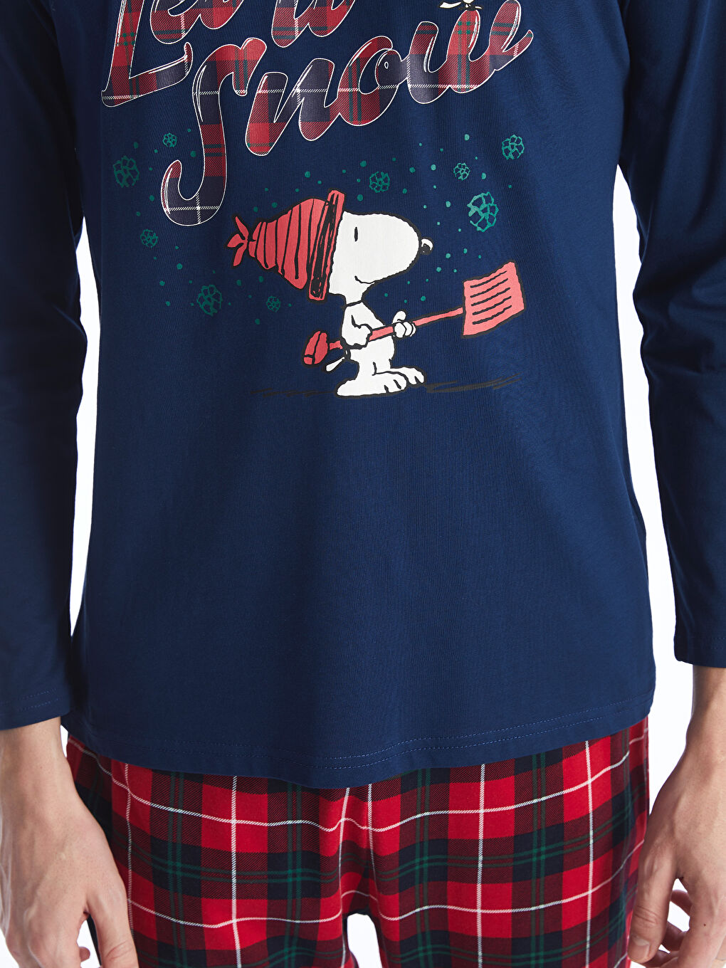 LC WAIKIKI Regulär Geschnittenes Snoopy Bedrucktes Pyjama-Set für Herren -W3HH15Z8-LSJ
