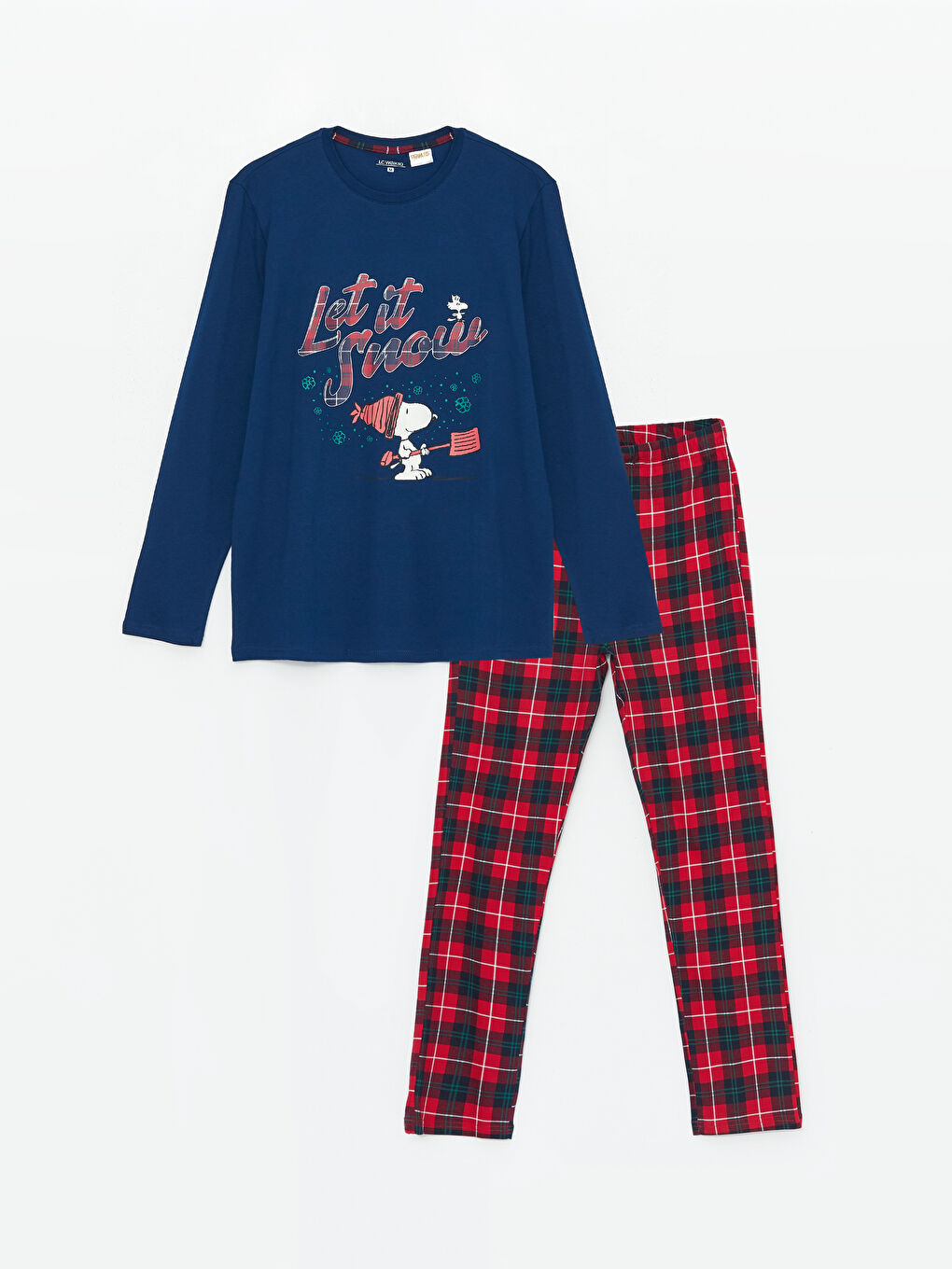 LC WAIKIKI Regulär Geschnittenes Snoopy Bedrucktes Pyjama-Set für Herren -W3HH15Z8-LSJ