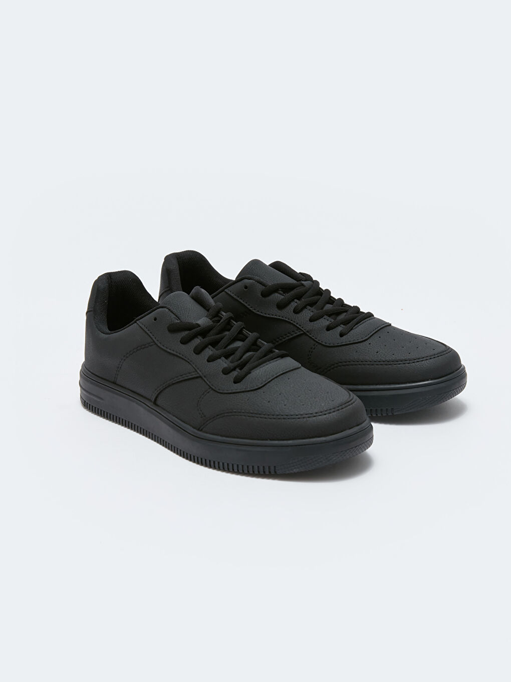 Siyah Bağcıklı Erkek Spor Ayakkabı