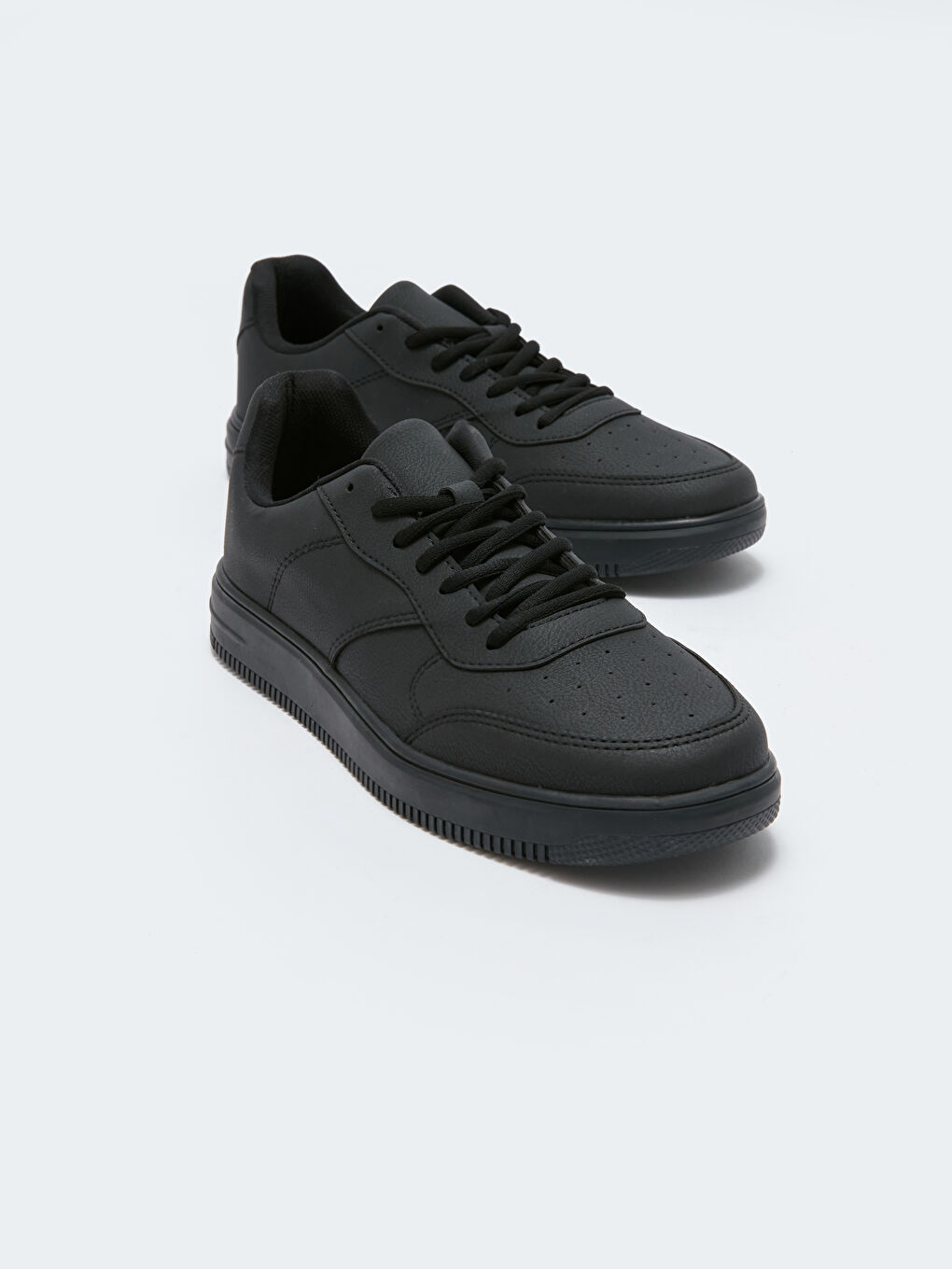 Siyah Bağcıklı Erkek Spor Ayakkabı-2