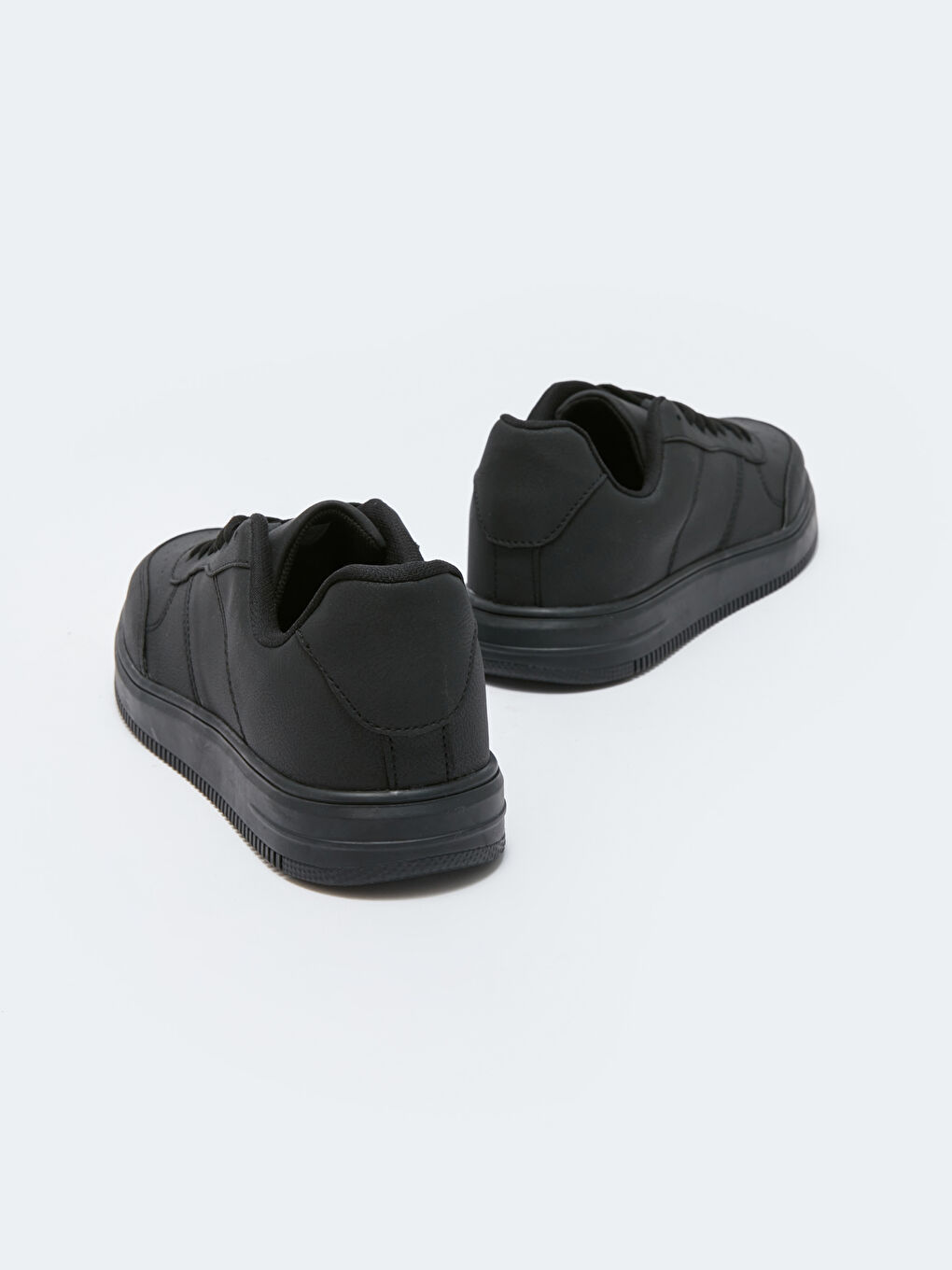 Siyah Bağcıklı Erkek Spor Ayakkabı-4