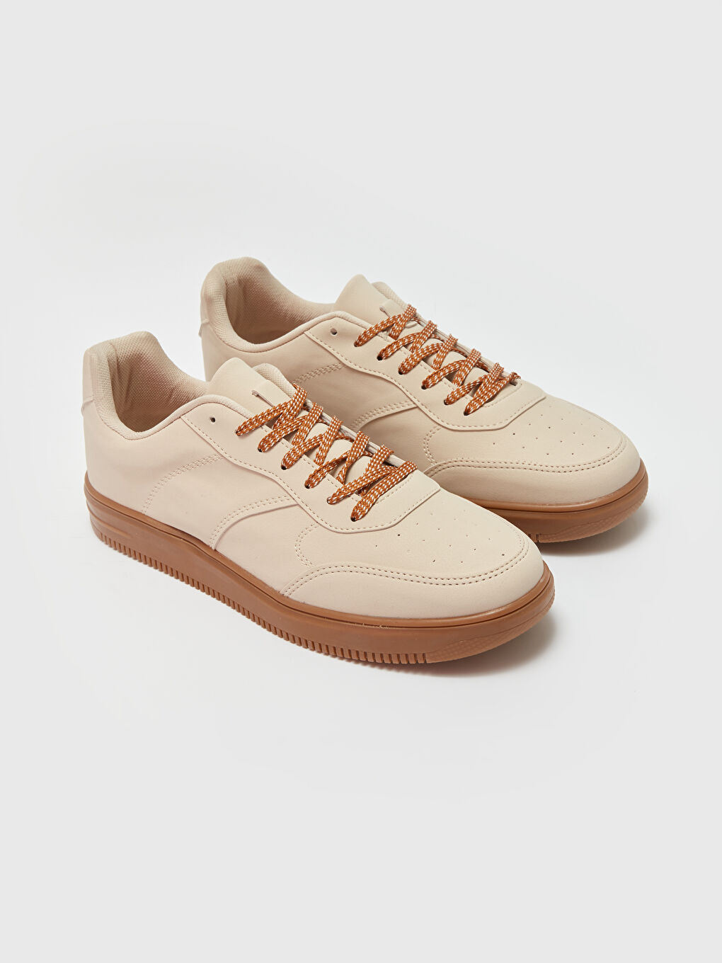 Bej Bağcıklı Erkek Spor Ayakkabı