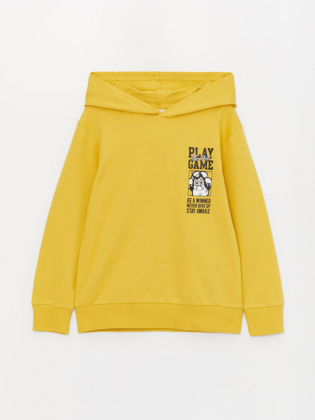 Sarı Nostaljik Maymun Baskılı Erkek Çocuk Sweatshirt