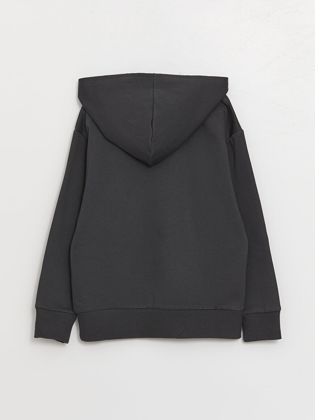 Antrasit Kapüşonlu Erkek Çocuk Sweatshirt-1