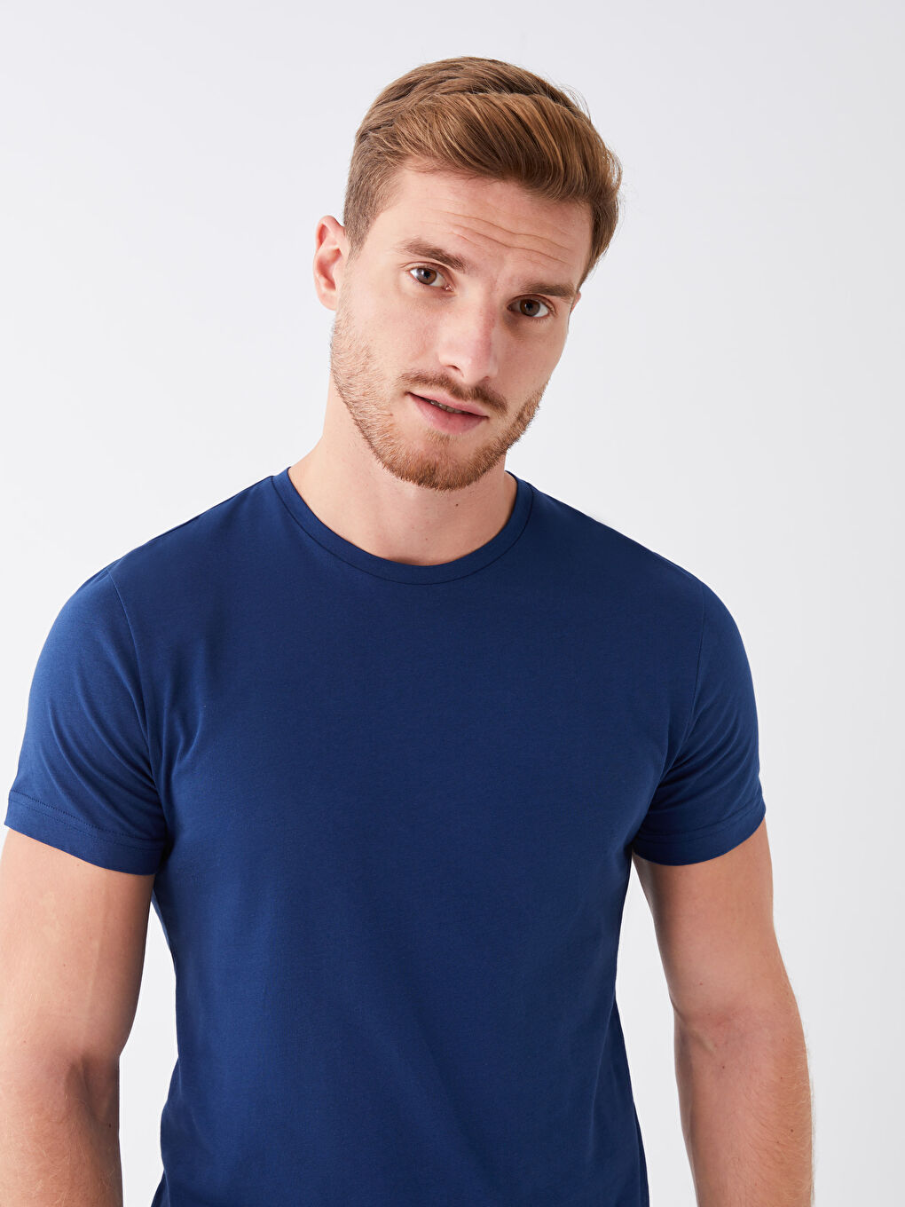 İndigo Bisiklet Yaka Kısa Kollu Erkek Tişört-2